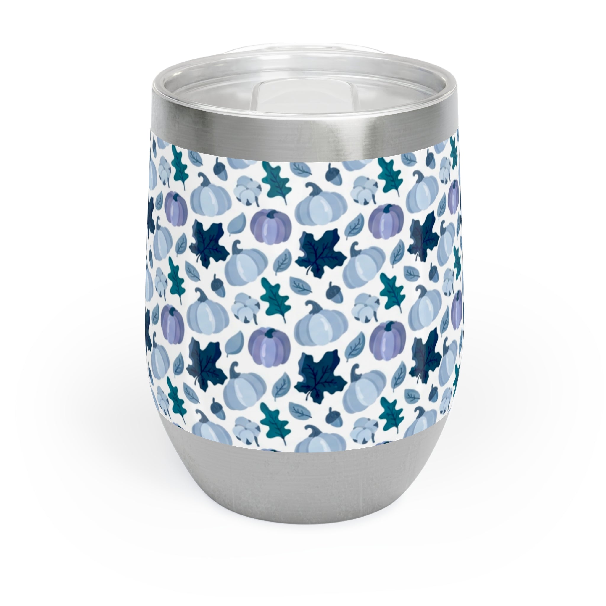 Blue Pumpkin Fall Chill Wine Tumbler
