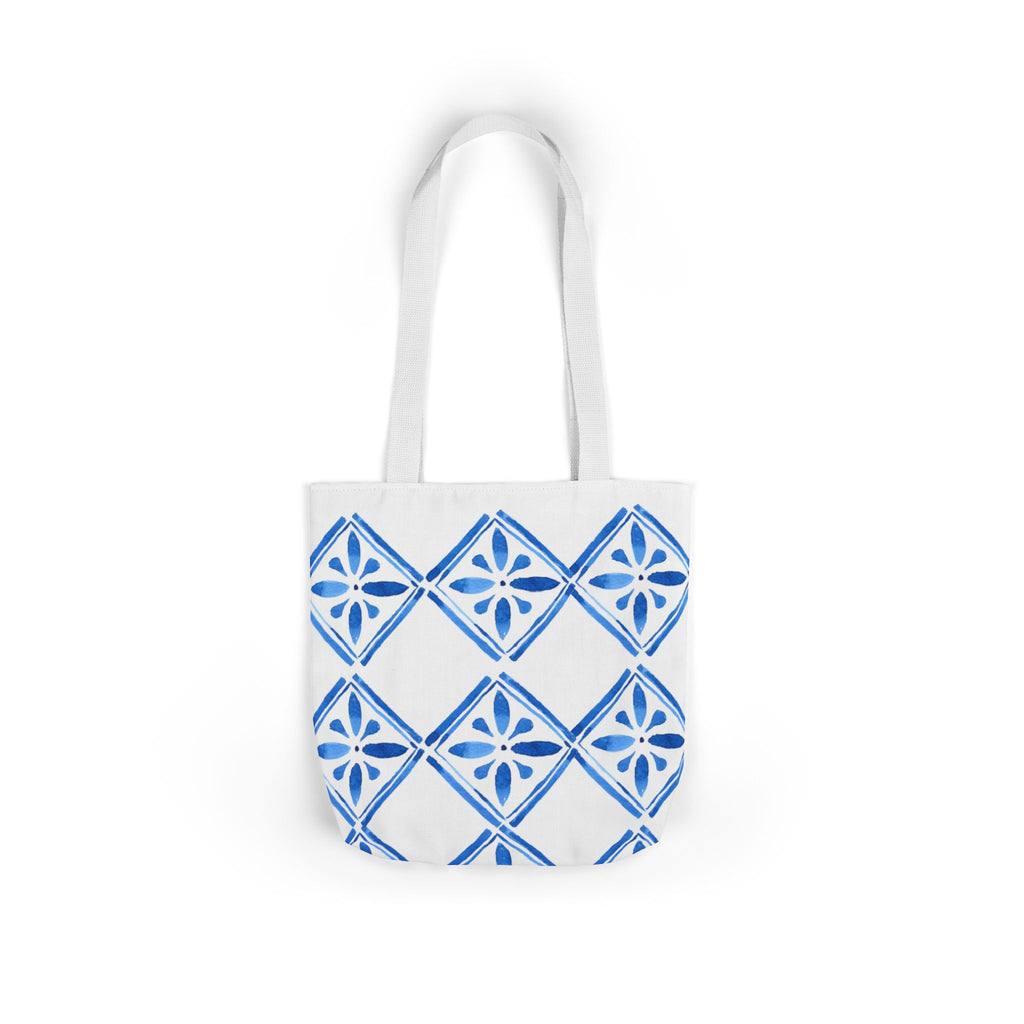 Canvas Tote Bag — Santorini Inspired Beach-Ready Shopper