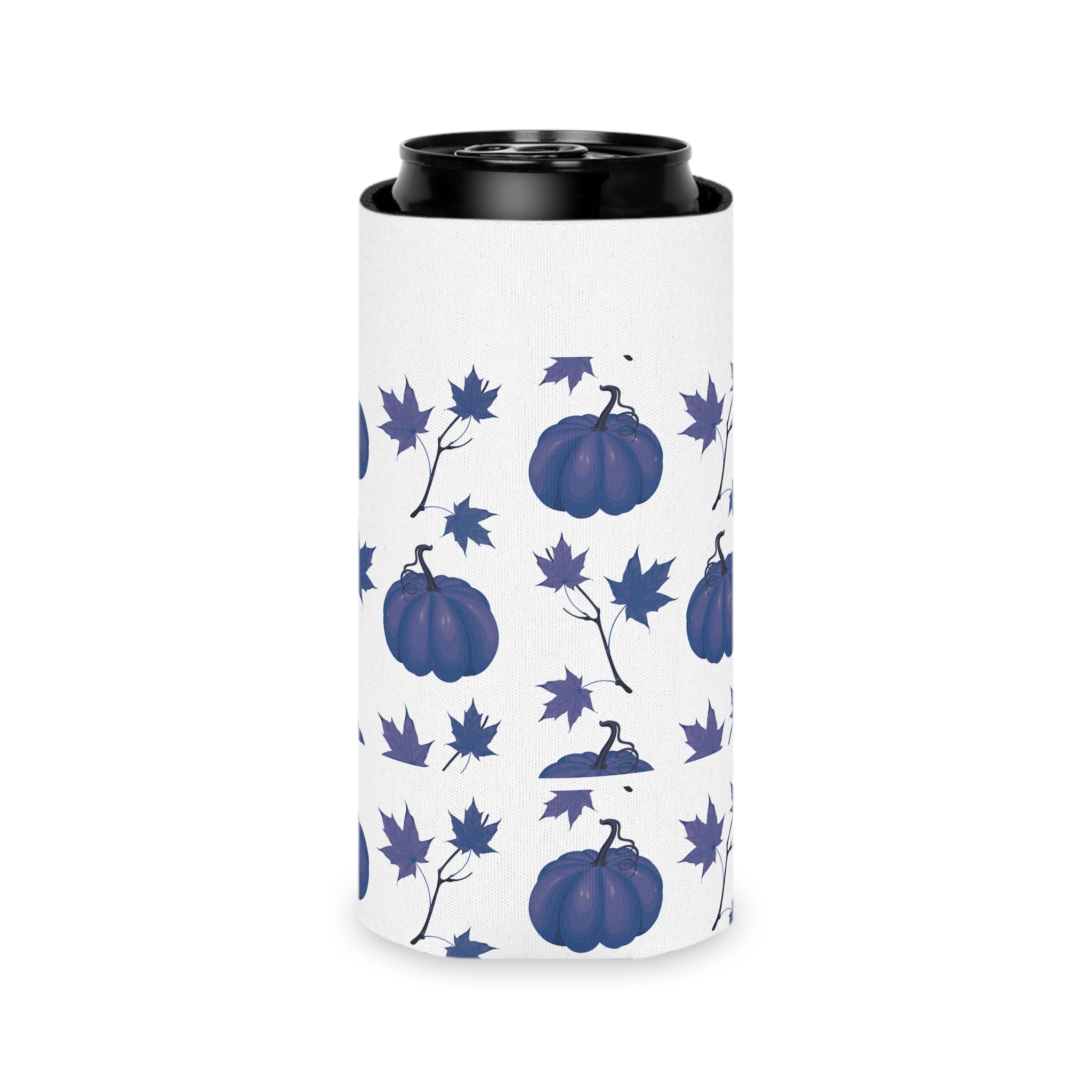 Blue Pumpkin Halloween Can Cooler –Fall Autumn Beverage