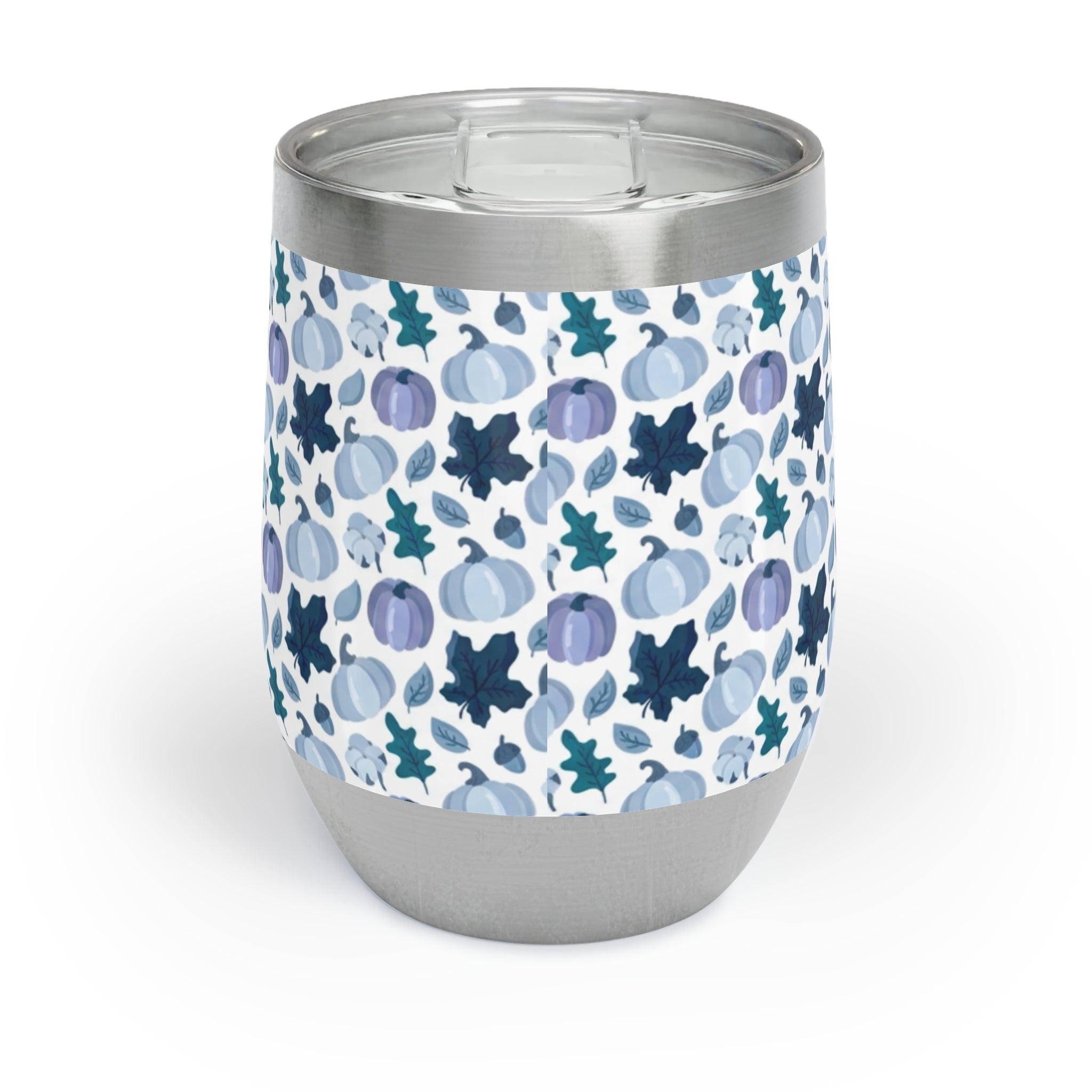 Blue Pumpkin Fall Chill Wine Tumbler