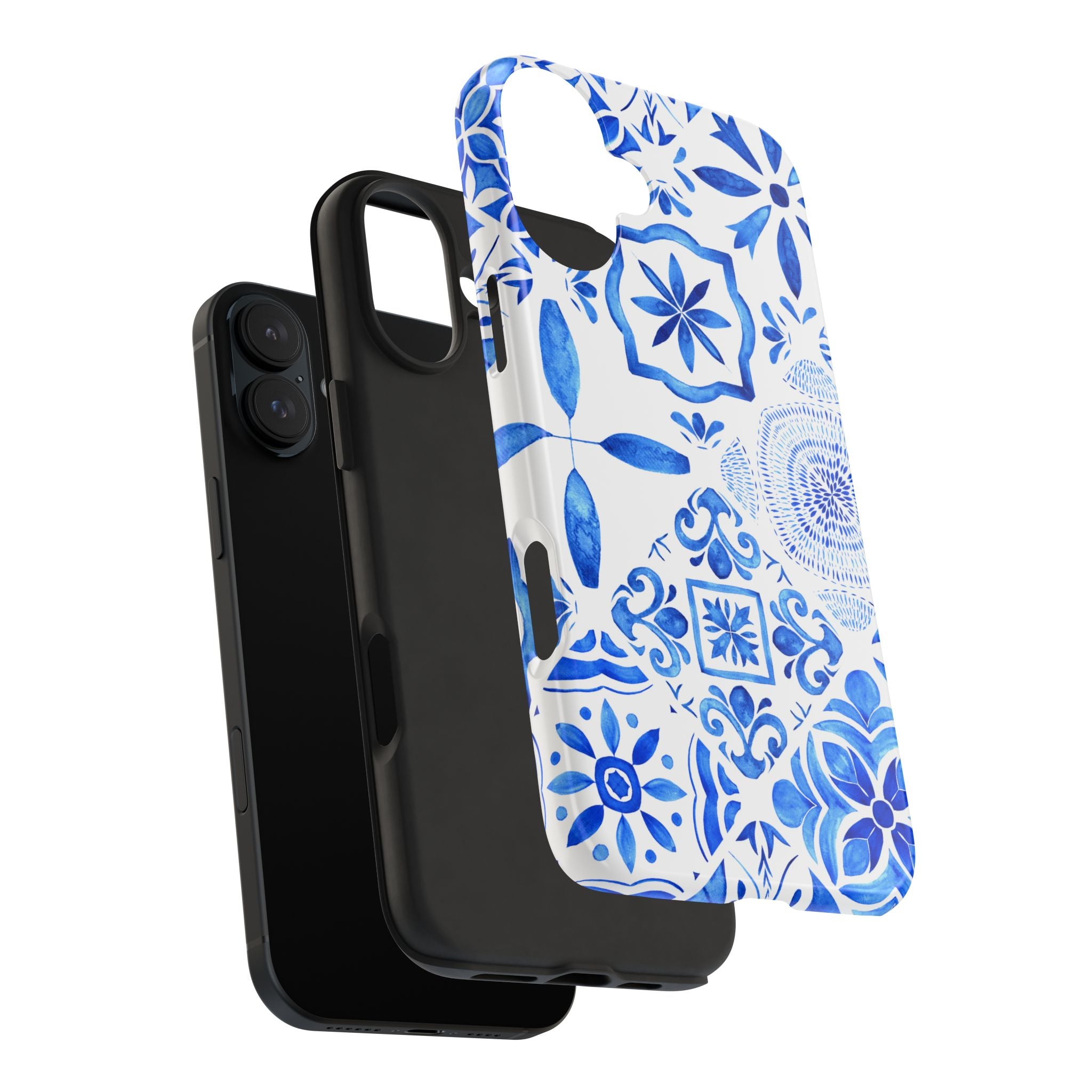 iPhone Case Pastel Santorini Inspired Blue White