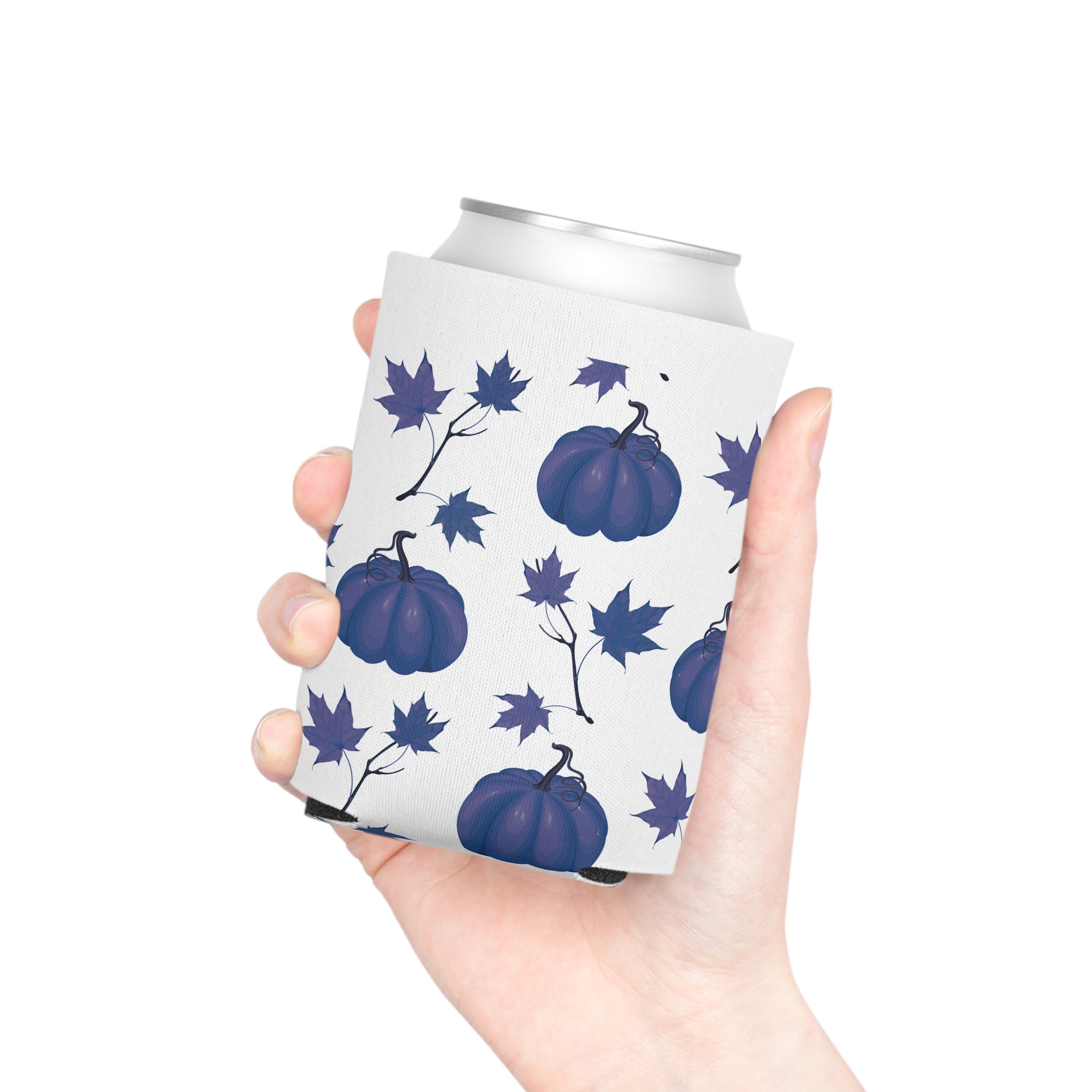 Blue Pumpkin Halloween Can Cooler –Fall Autumn Beverage