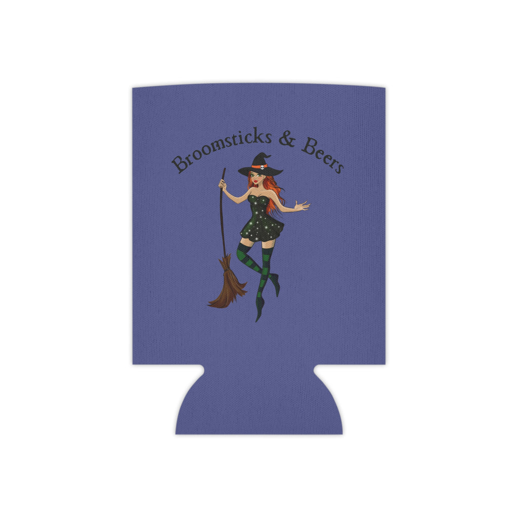 Witch with Broomsticks & Beers Halloween Can Cooler –Fall Autumn Halloween