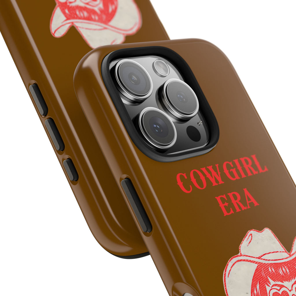 Ladies iPhone Case - Cowgirl Era Brown Red