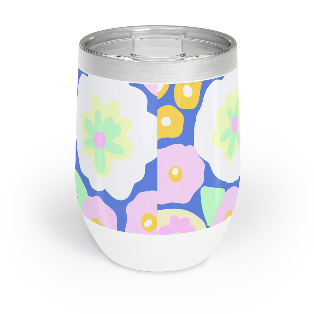 Chill Wine Tumbler - Colourful Floral Design