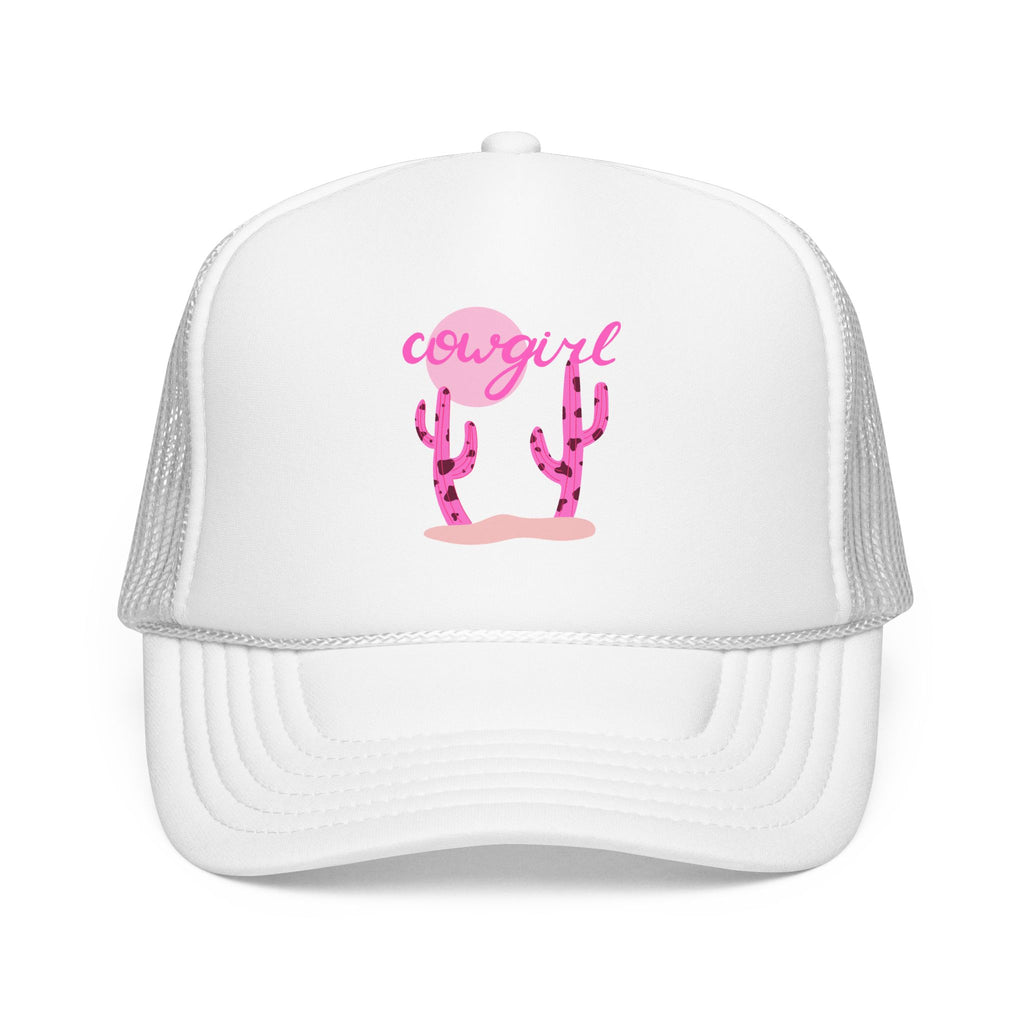 Cowgirl Cactus Print Foam Trucker Hat