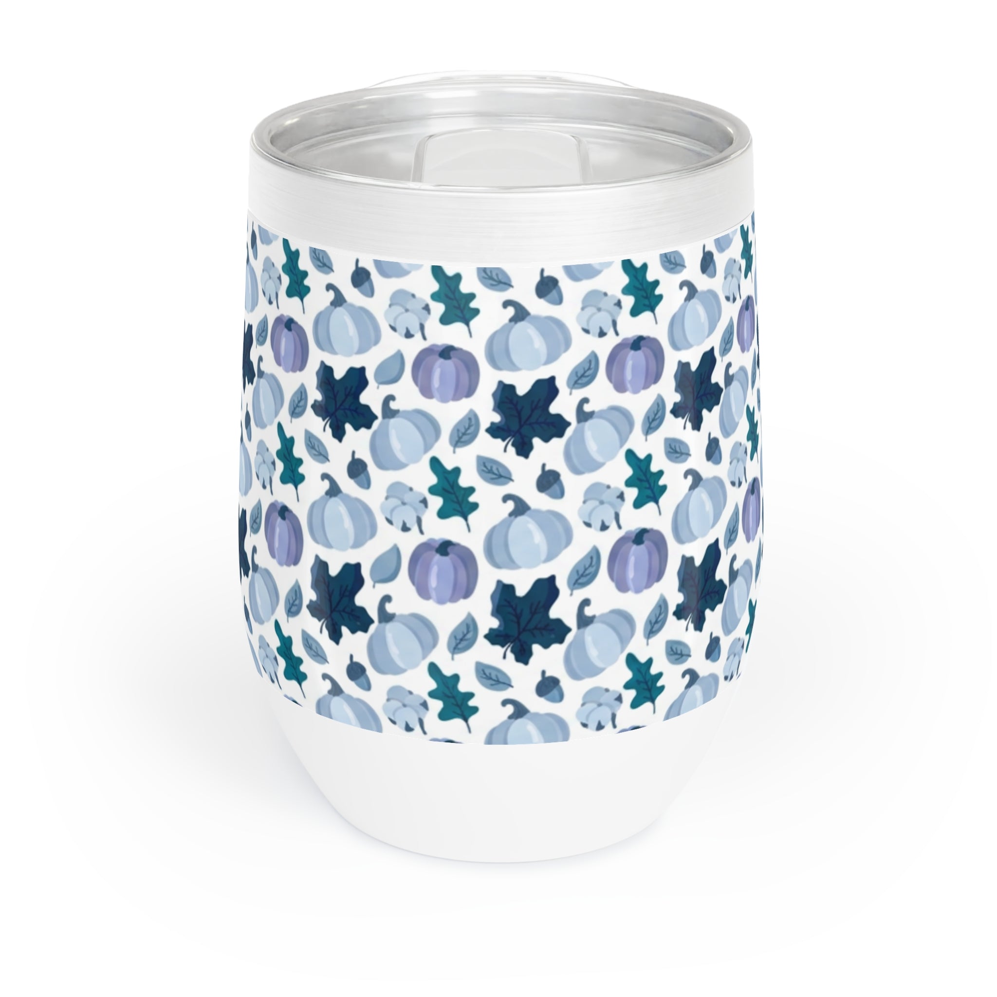 Blue Pumpkin Fall Chill Wine Tumbler