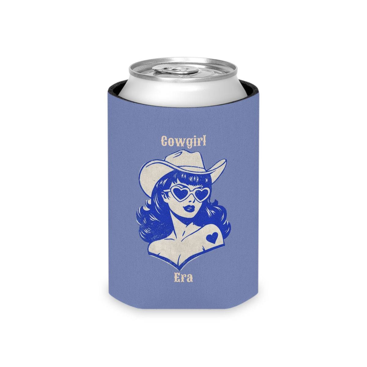 Cowgirl Era Can Cooler –Blue