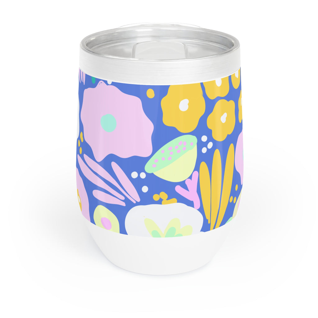 Chill Wine Tumbler - Colourful Floral Design