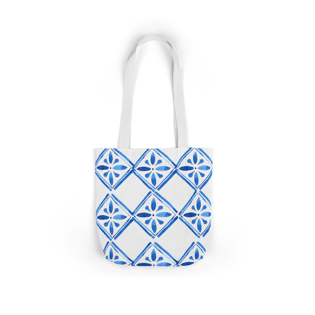 Canvas Tote Bag — Santorini Inspired Beach-Ready Shopper