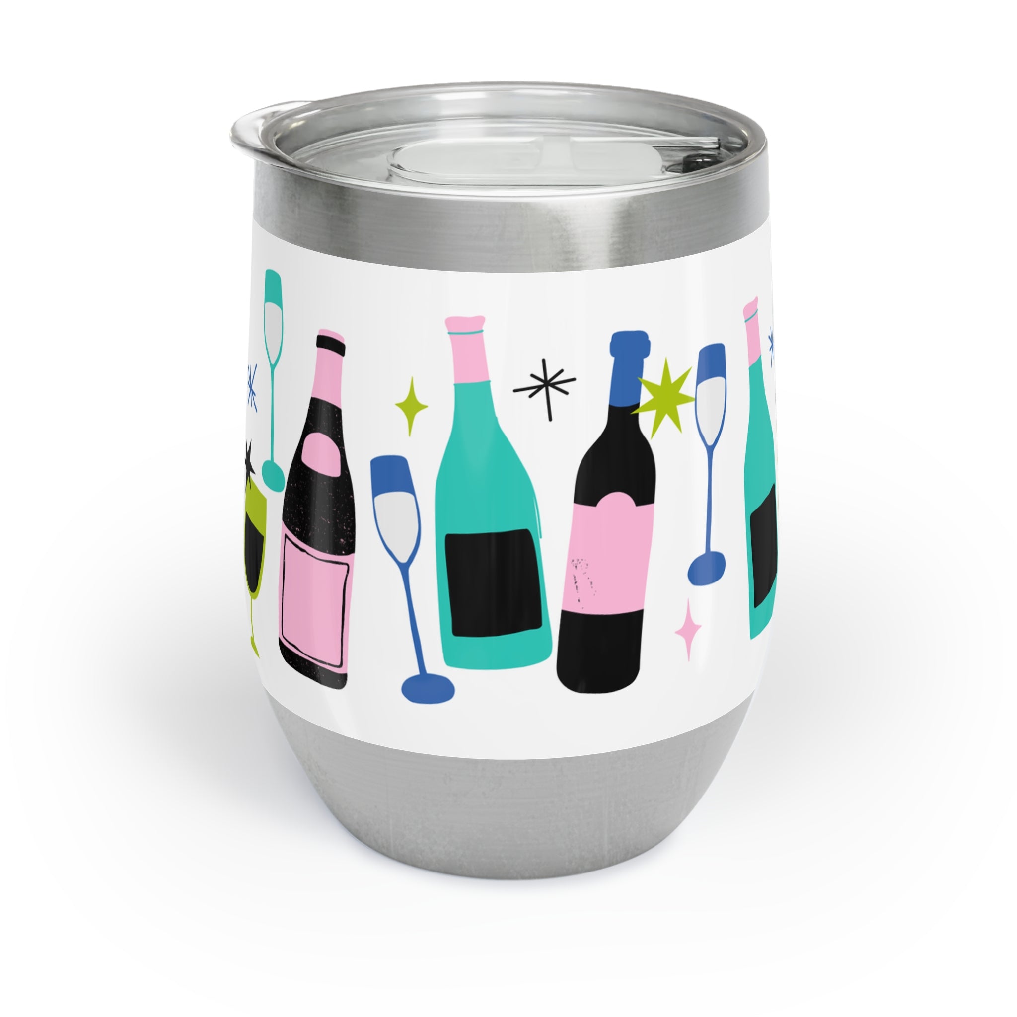 Chill Wine Tumbler - Colourful Wine Design