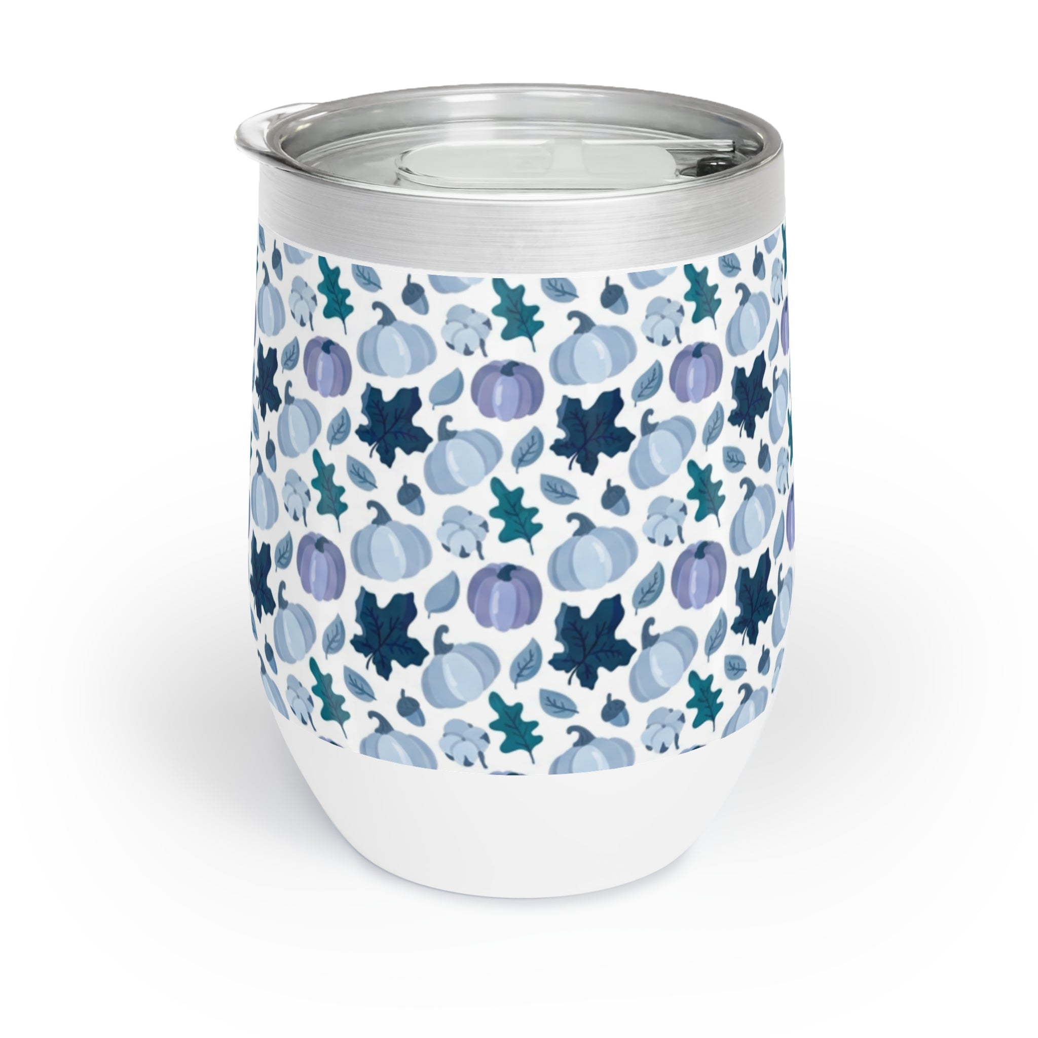 Blue Pumpkin Fall Chill Wine Tumbler