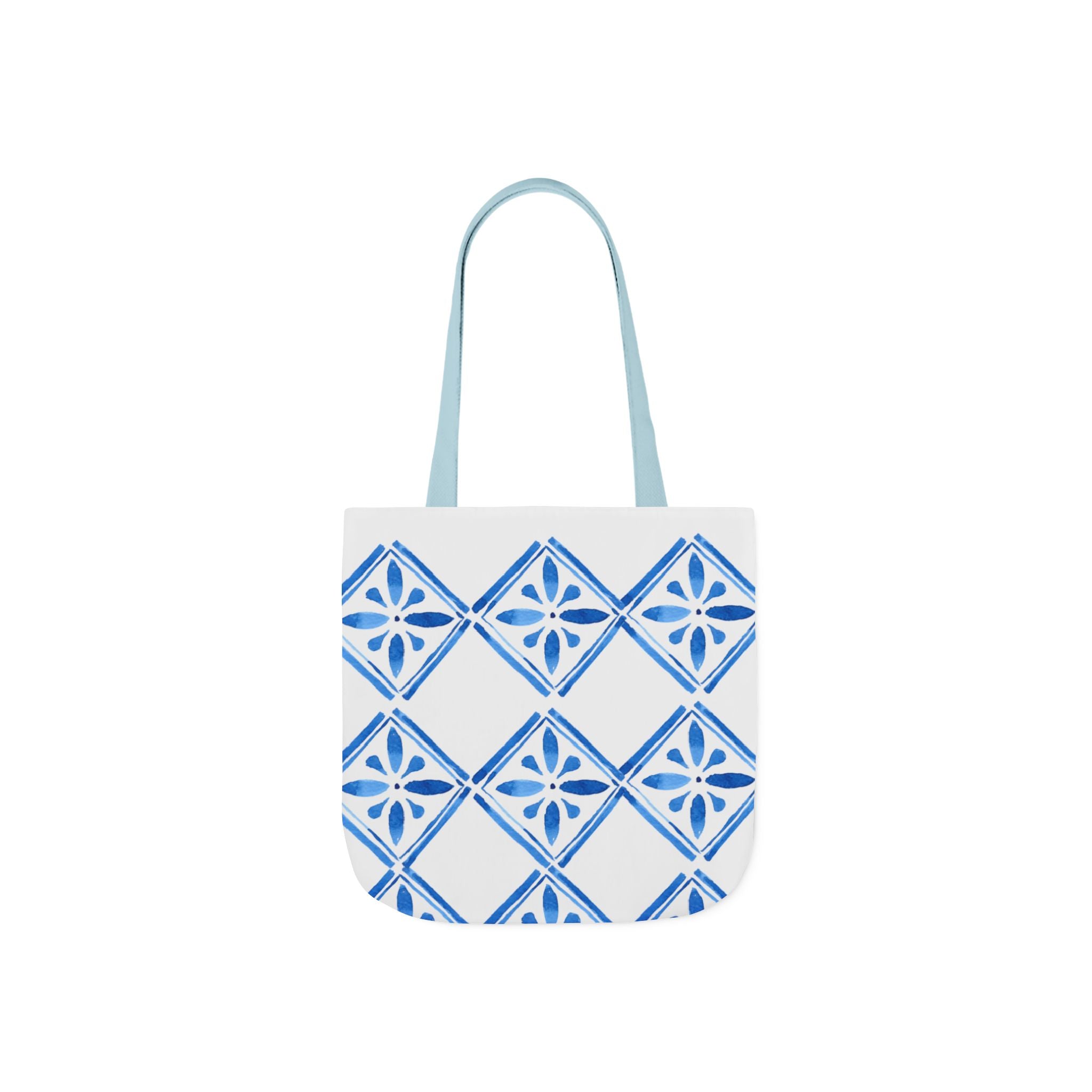 Canvas Tote Bag — Santorini Inspired Beach-Ready Shopper