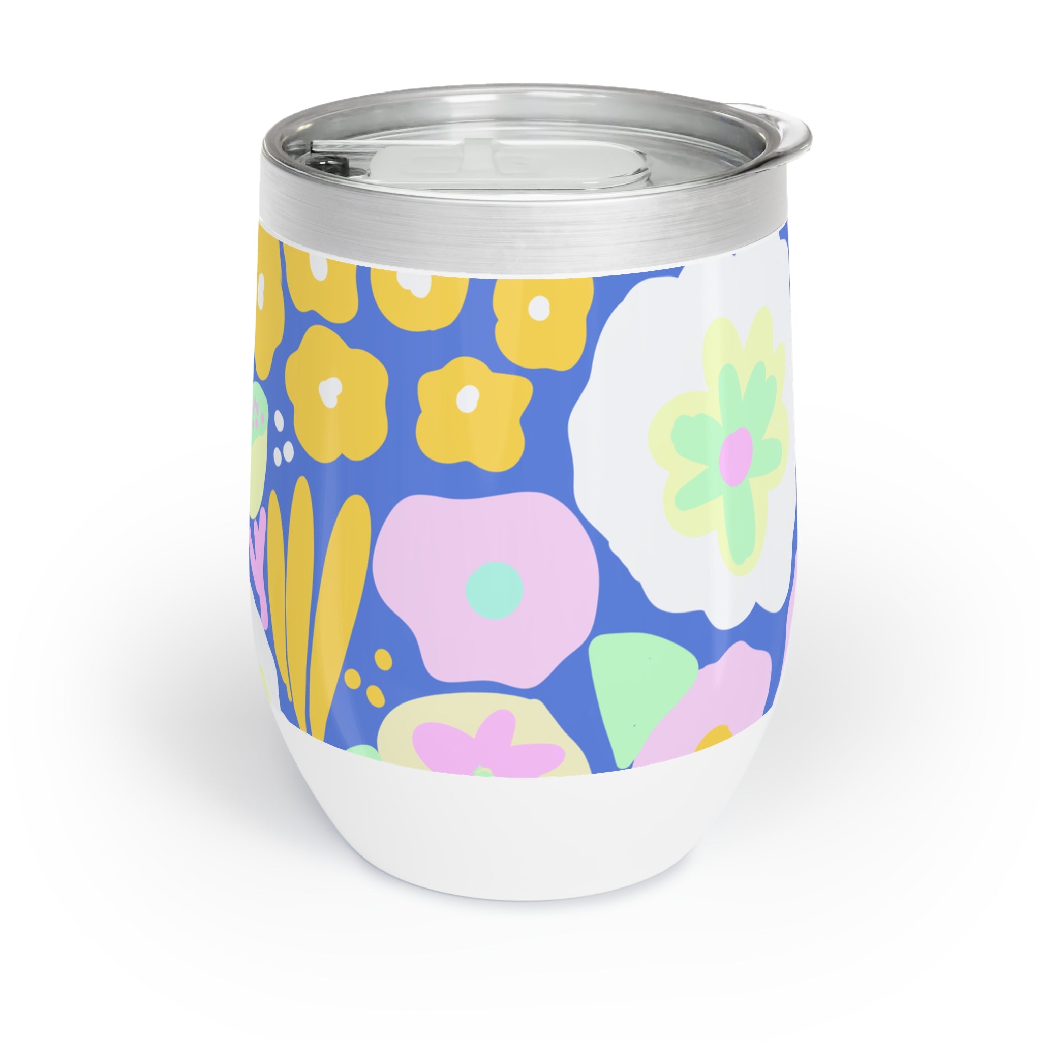 Chill Wine Tumbler - Colourful Floral Design