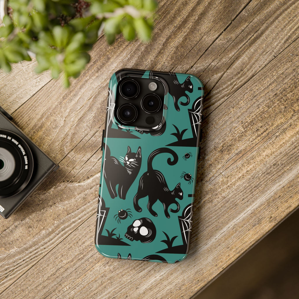 iPhone Case - Halloween Black Cats
