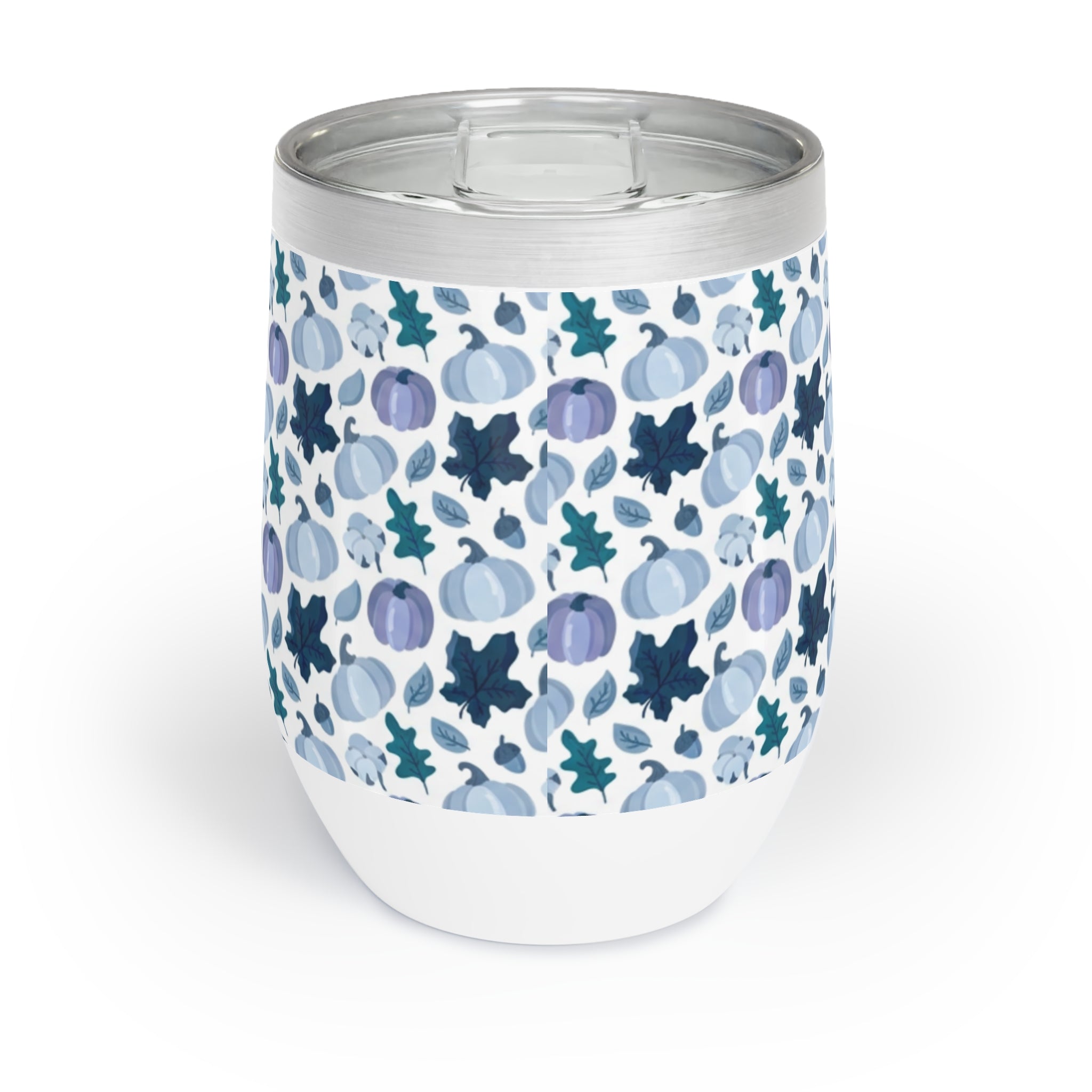 Blue Pumpkin Fall Chill Wine Tumbler