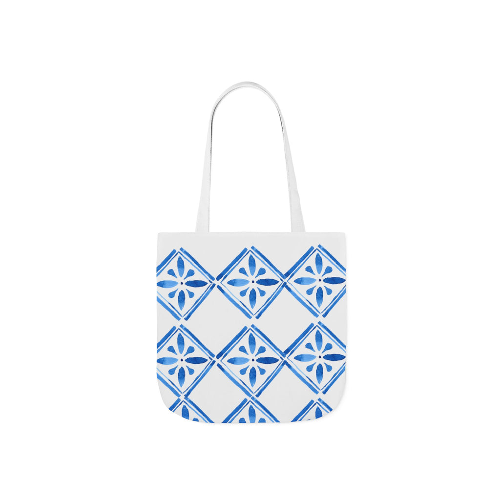 Canvas Tote Bag — Santorini Inspired Beach-Ready Shopper