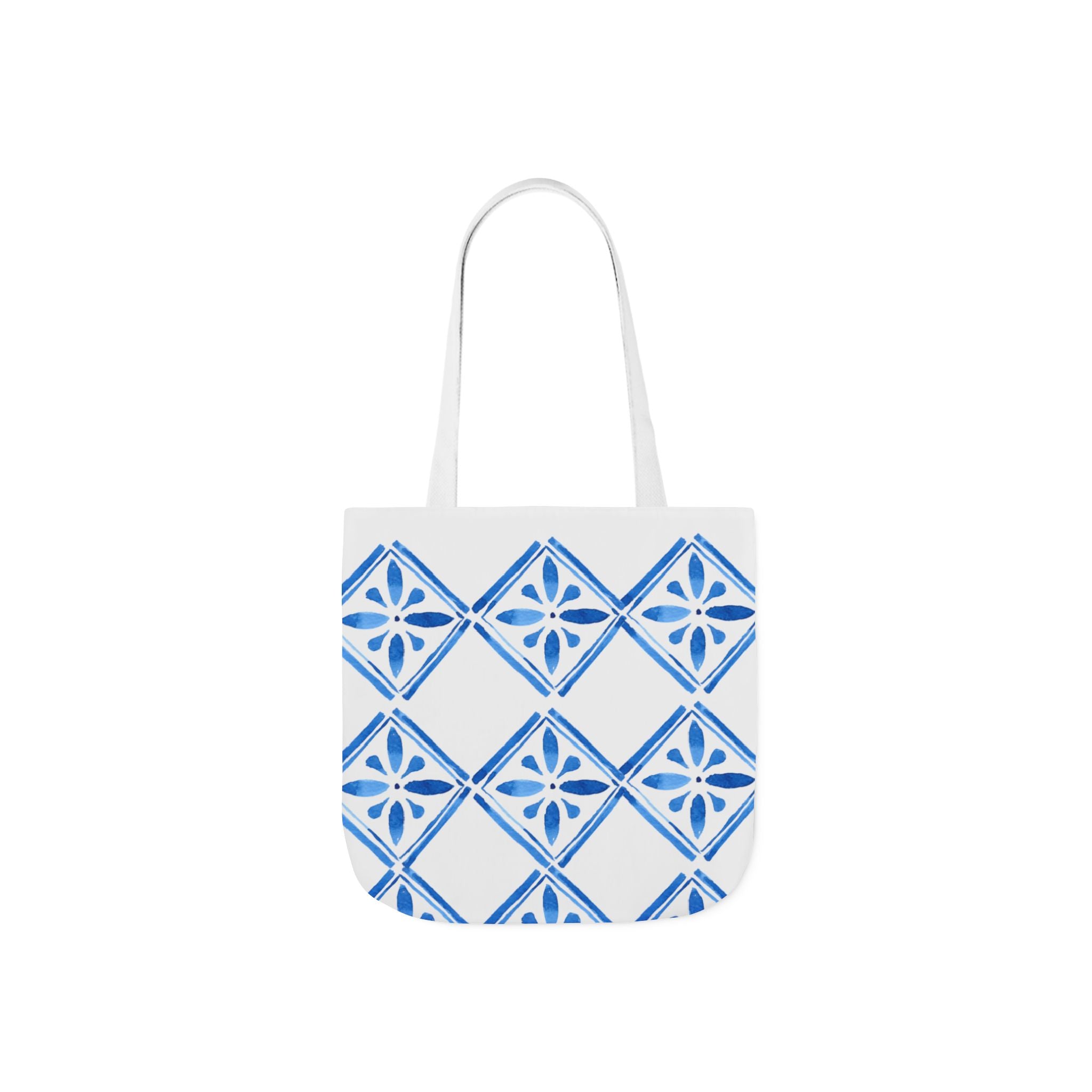 Canvas Tote Bag — Santorini Inspired Beach-Ready Shopper