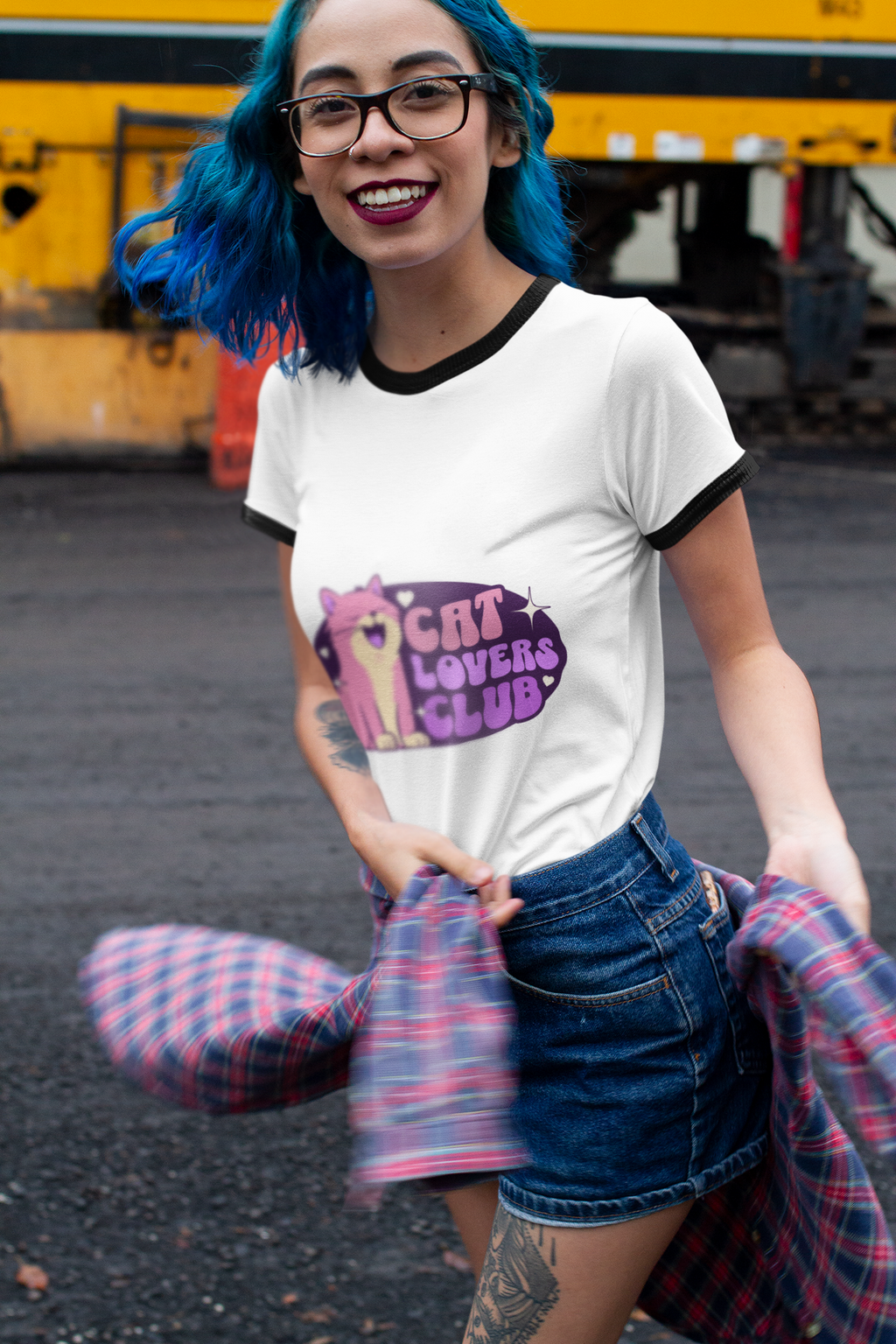 Cat Lovers Club Ringer T-Shirt