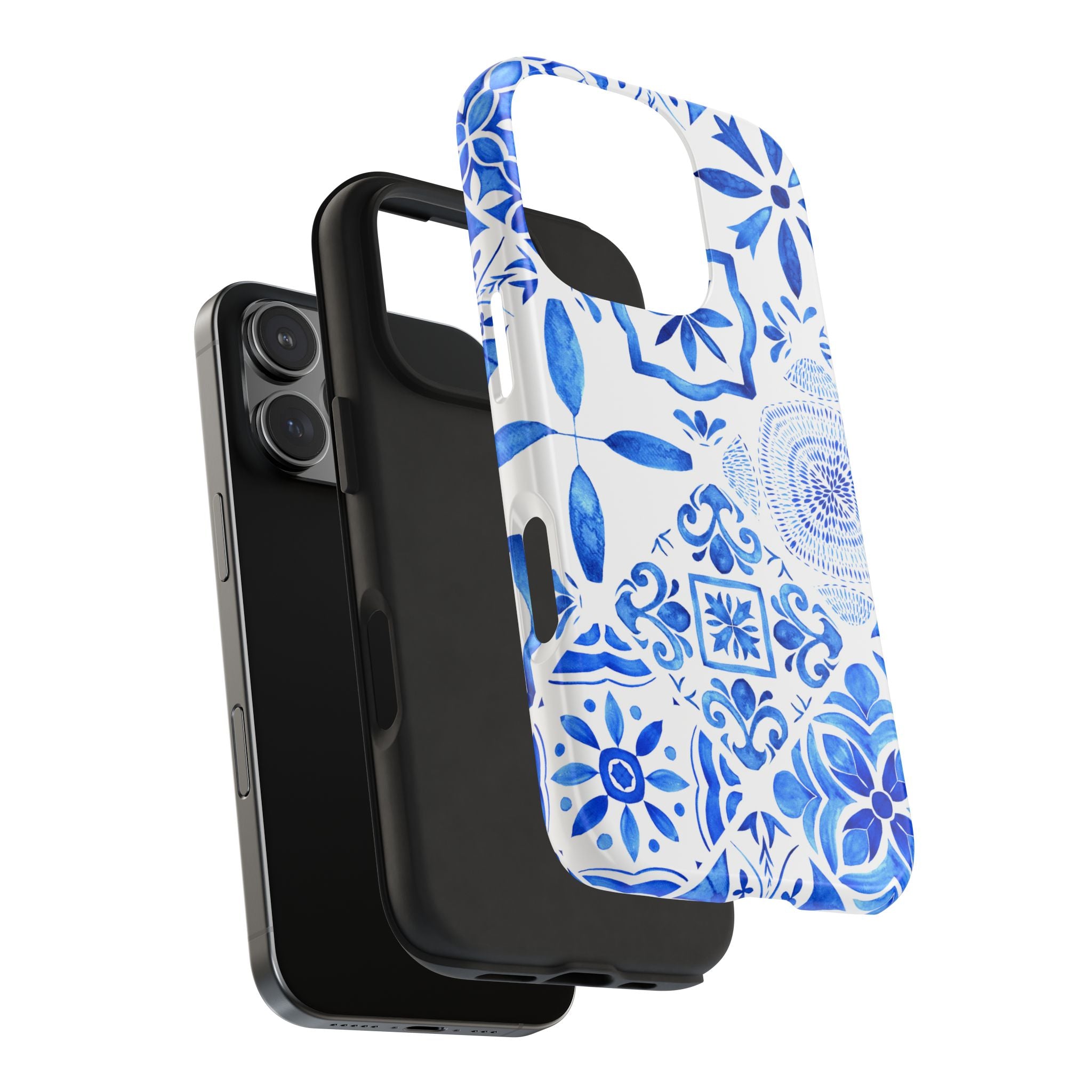 iPhone Case Pastel Santorini Inspired Blue White