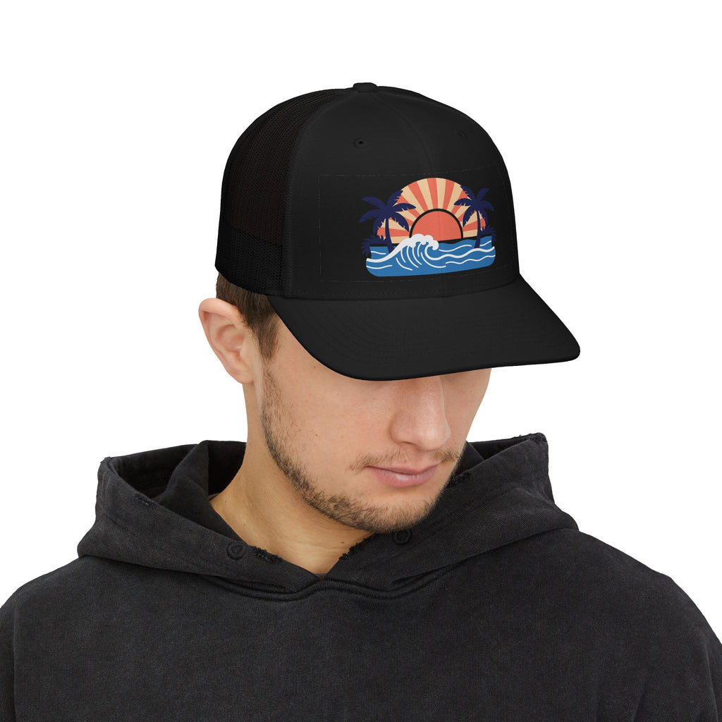 Beach Vibes Trucker Cap - Black