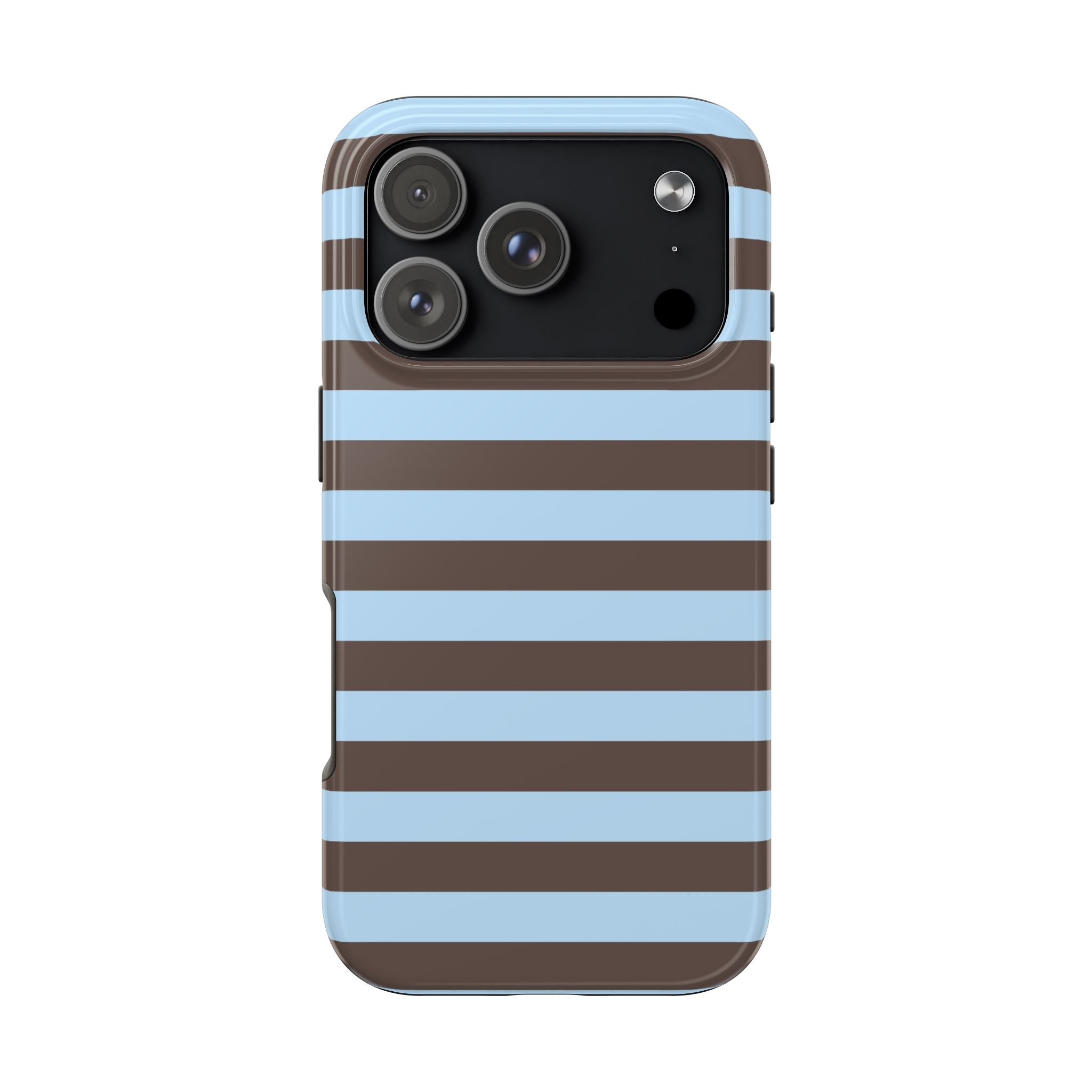 iPhone Case Blue Brown Stripes