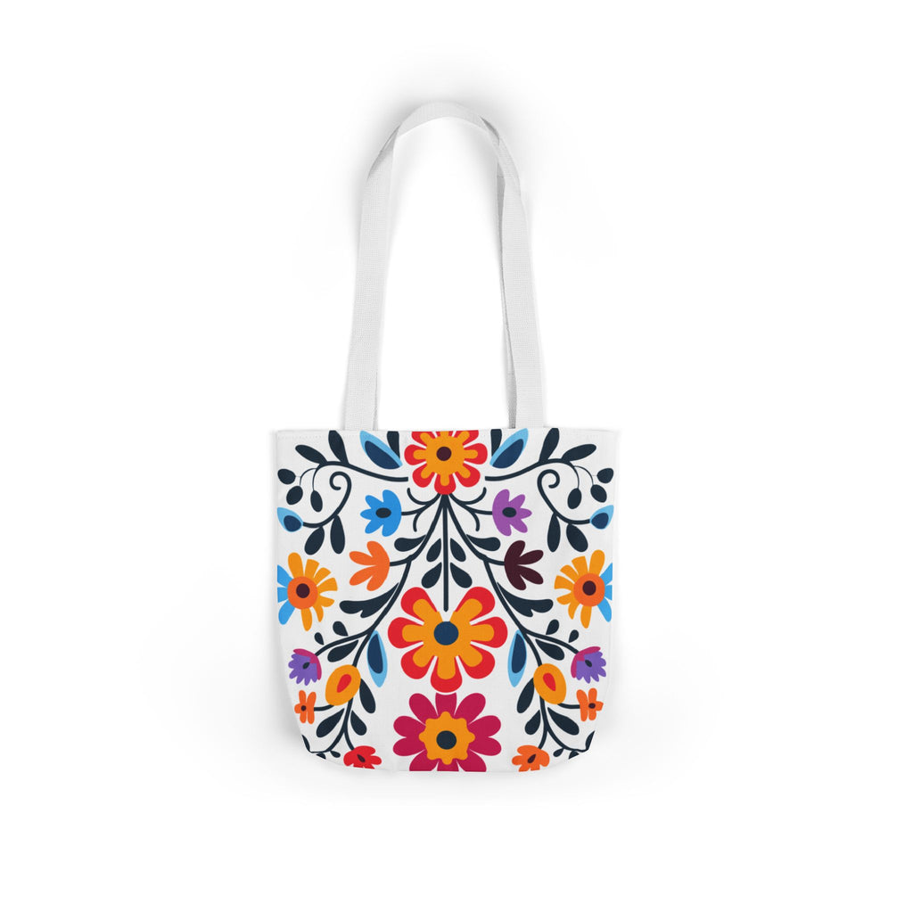 Canvas Tote Bag — Mexican Pattern Beach-Ready Shopper