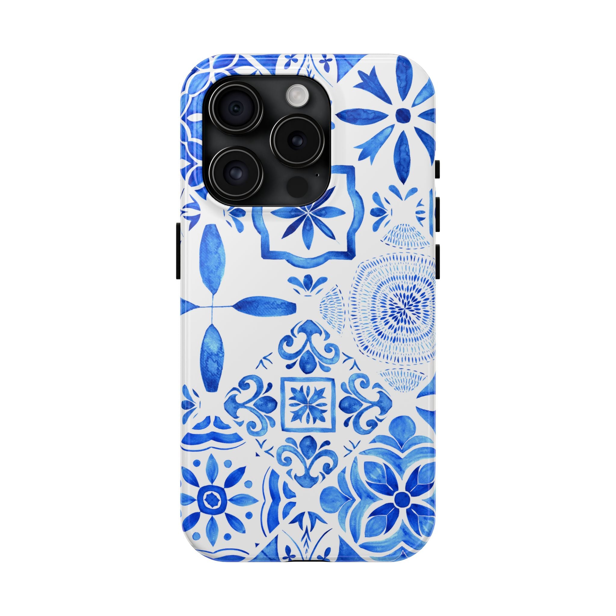 iPhone Case Pastel Santorini Inspired Blue White