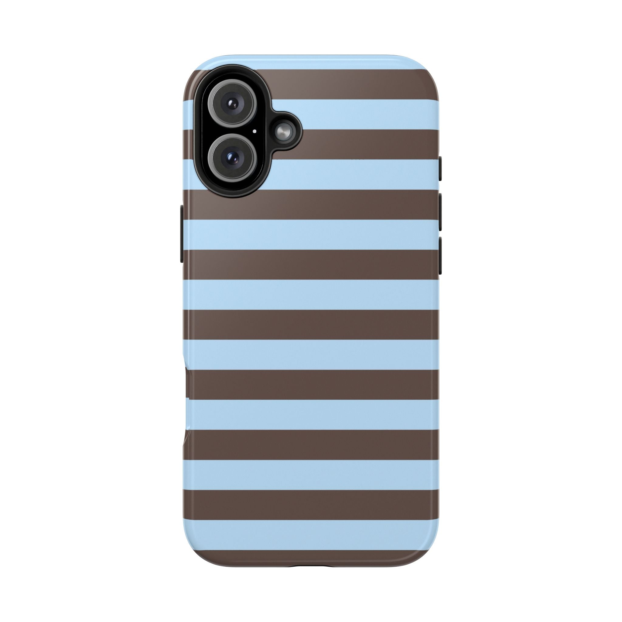 iPhone Case Blue Brown Stripes