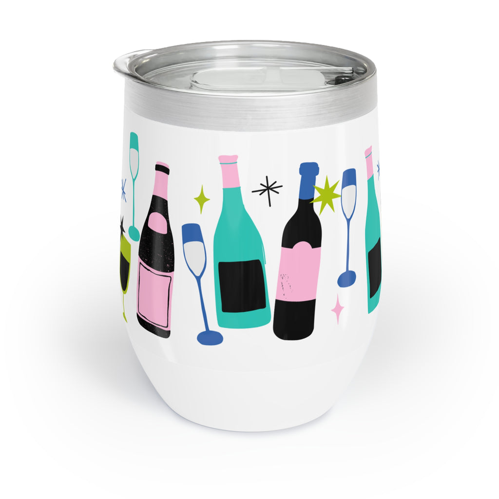 Chill Wine Tumbler - Colourful Wine Design