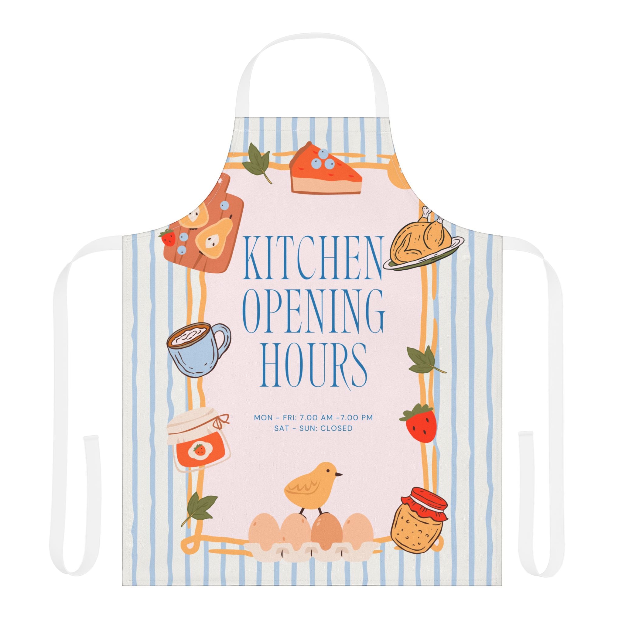 Opening Hours Funny Apron