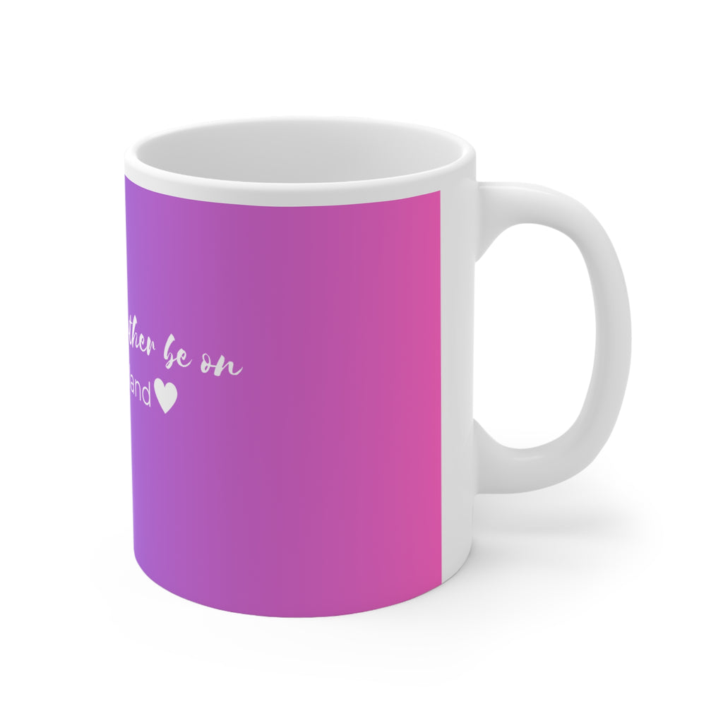 Love Island Palm Neon Mug — "I'd rather be on loveisland" Ceramic Coffee Cup