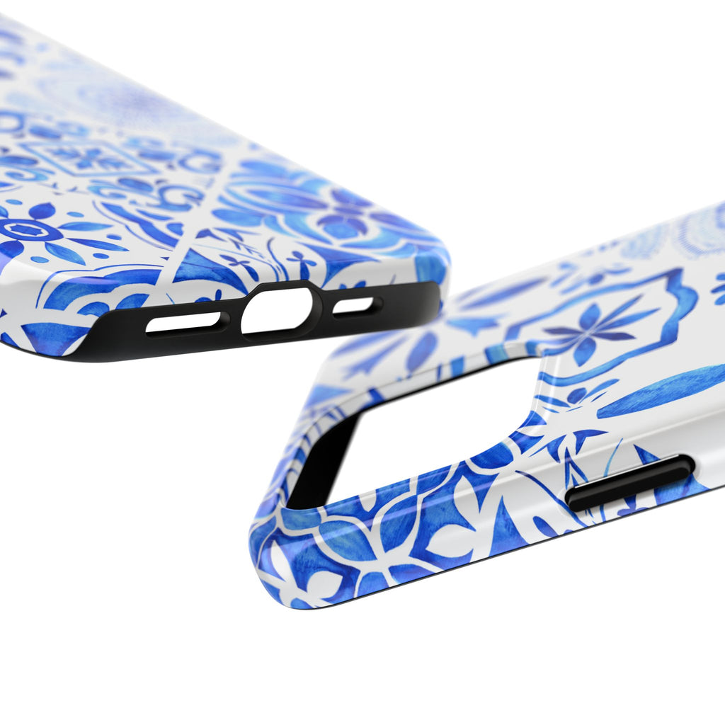iPhone Case Pastel Santorini Inspired Blue White