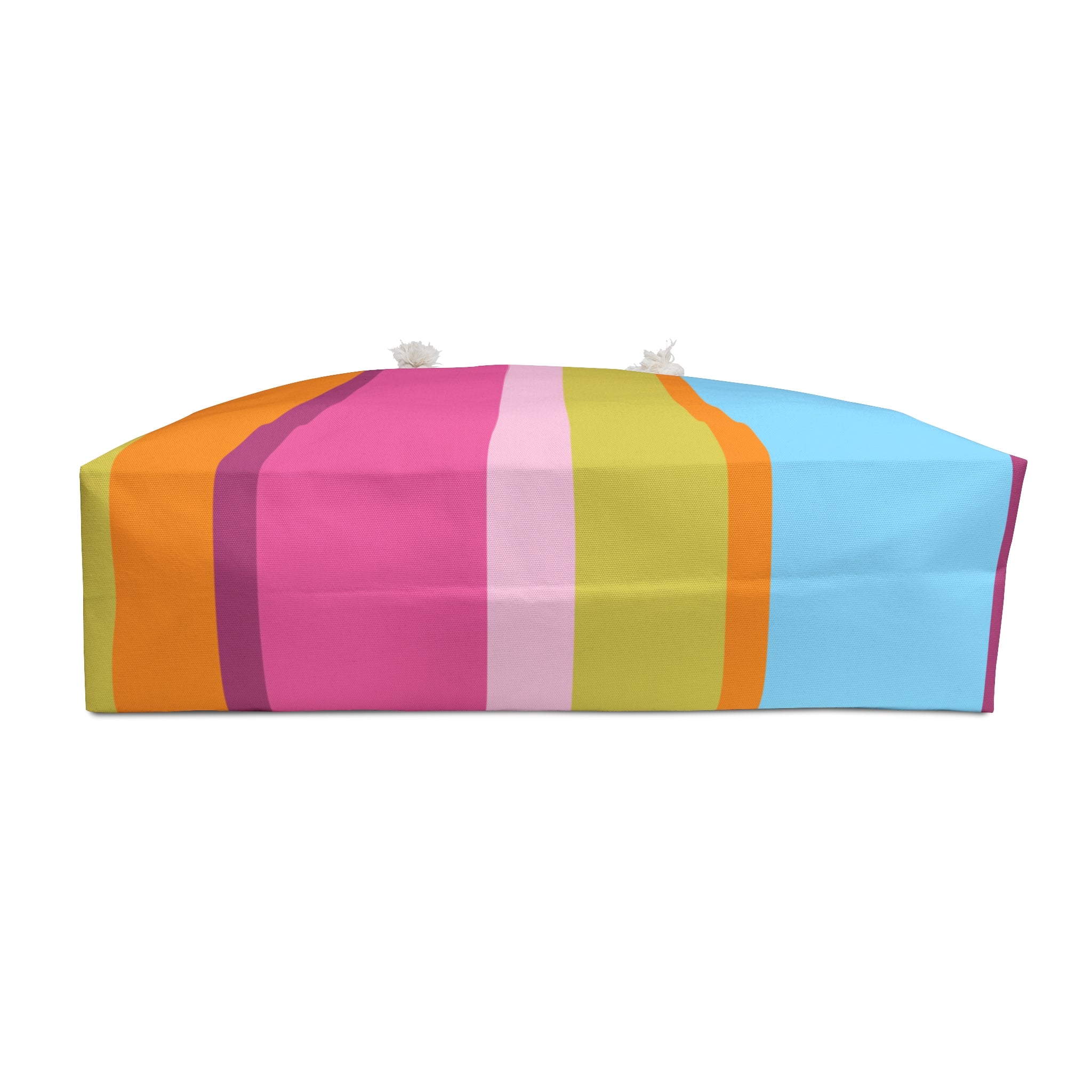 Striped Weekender Bag — Large Travel or Beach Tote