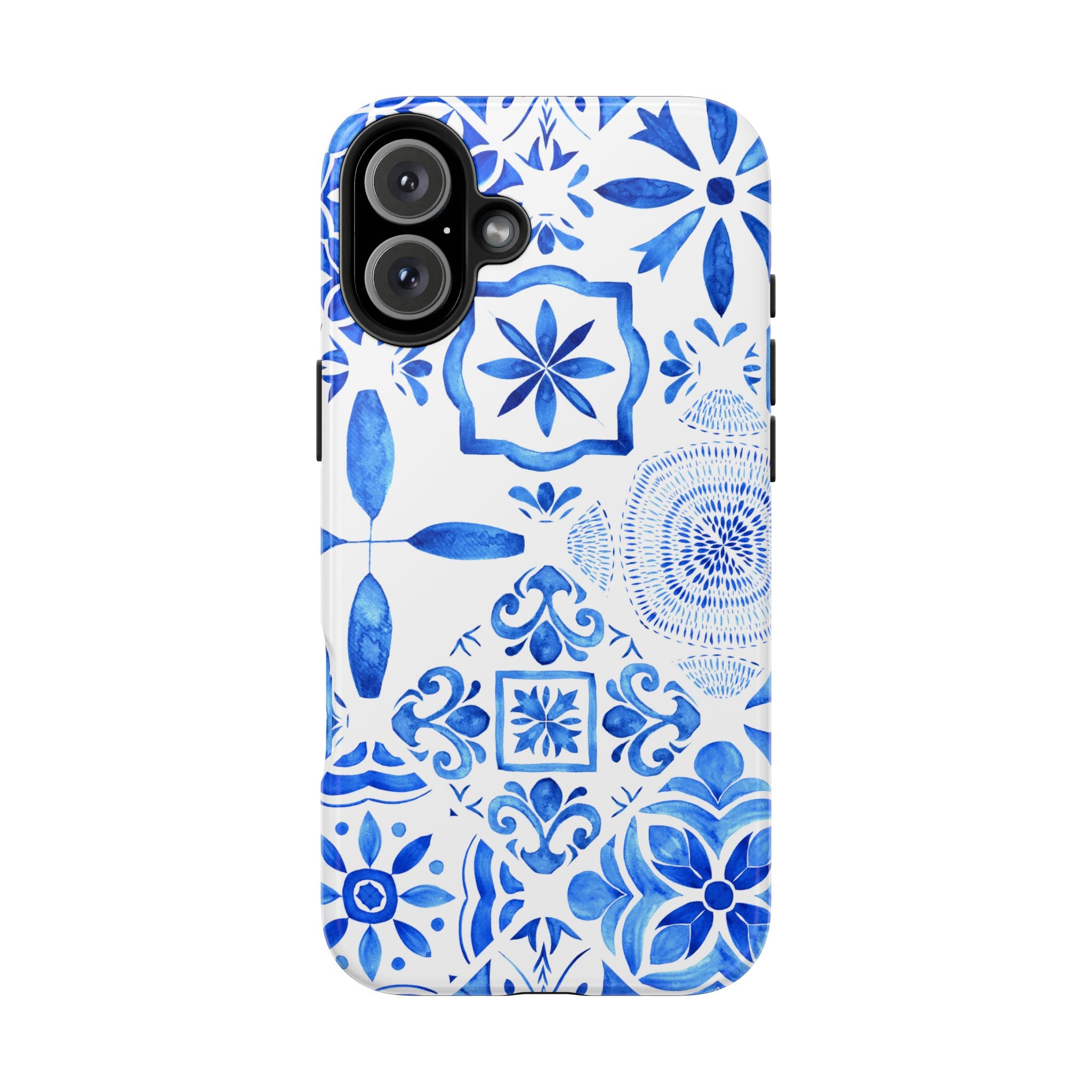 iPhone Case Pastel Santorini Inspired Blue White