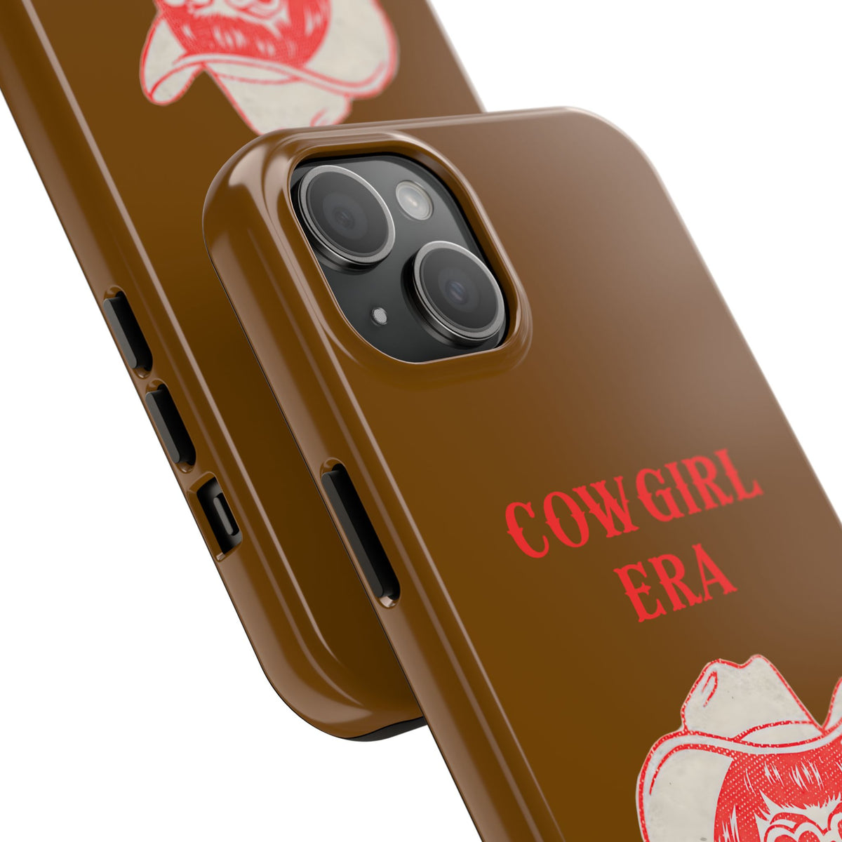 Ladies iPhone Case - Cowgirl Era Brown Red