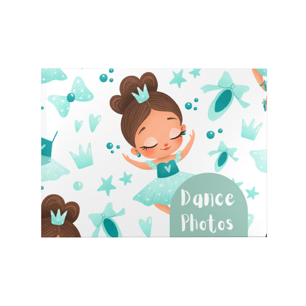 Teal Ballerina Dance Photos Hardcover A4 Photo Book — Keepsake Yearbook Memory Album DIY