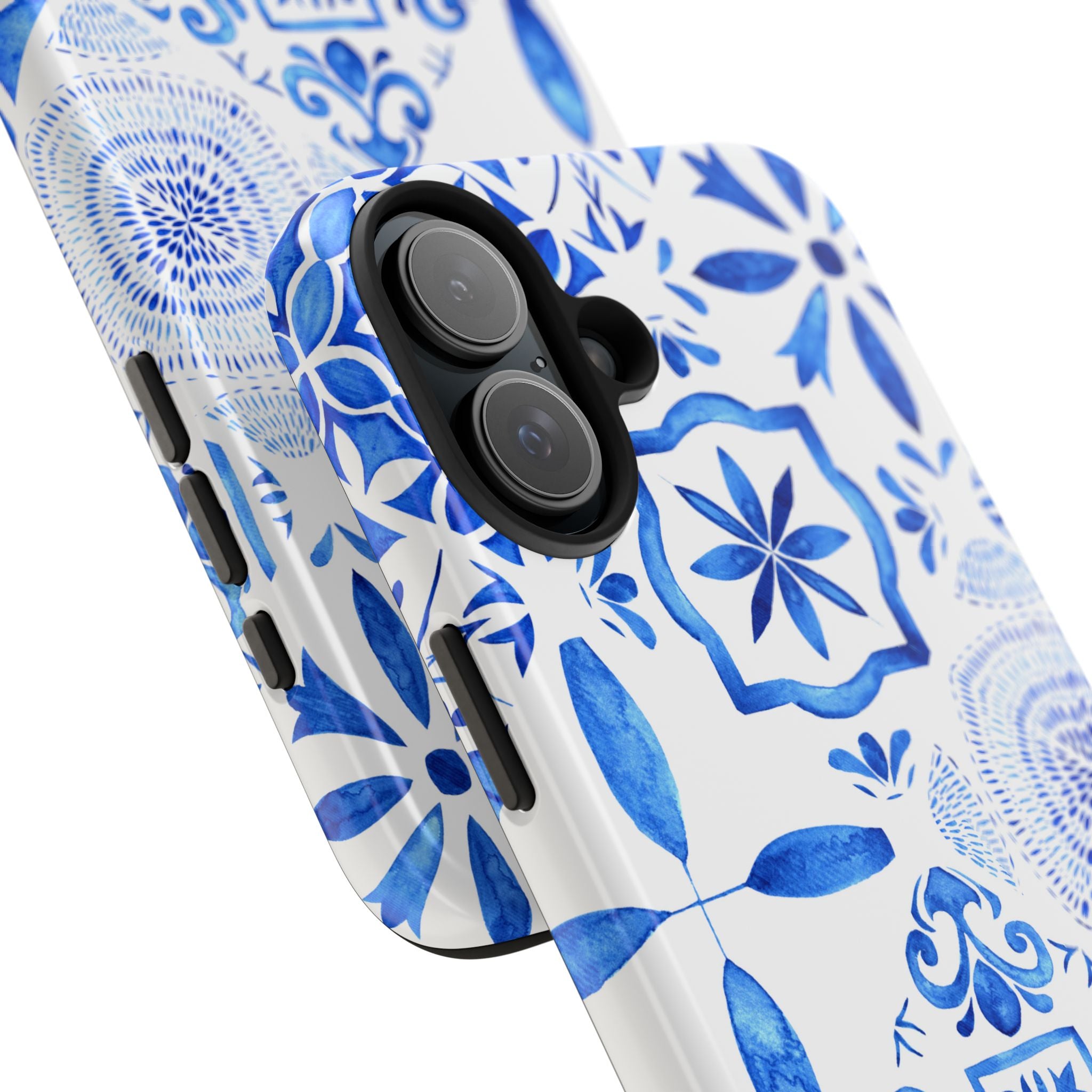 iPhone Case Pastel Santorini Inspired Blue White