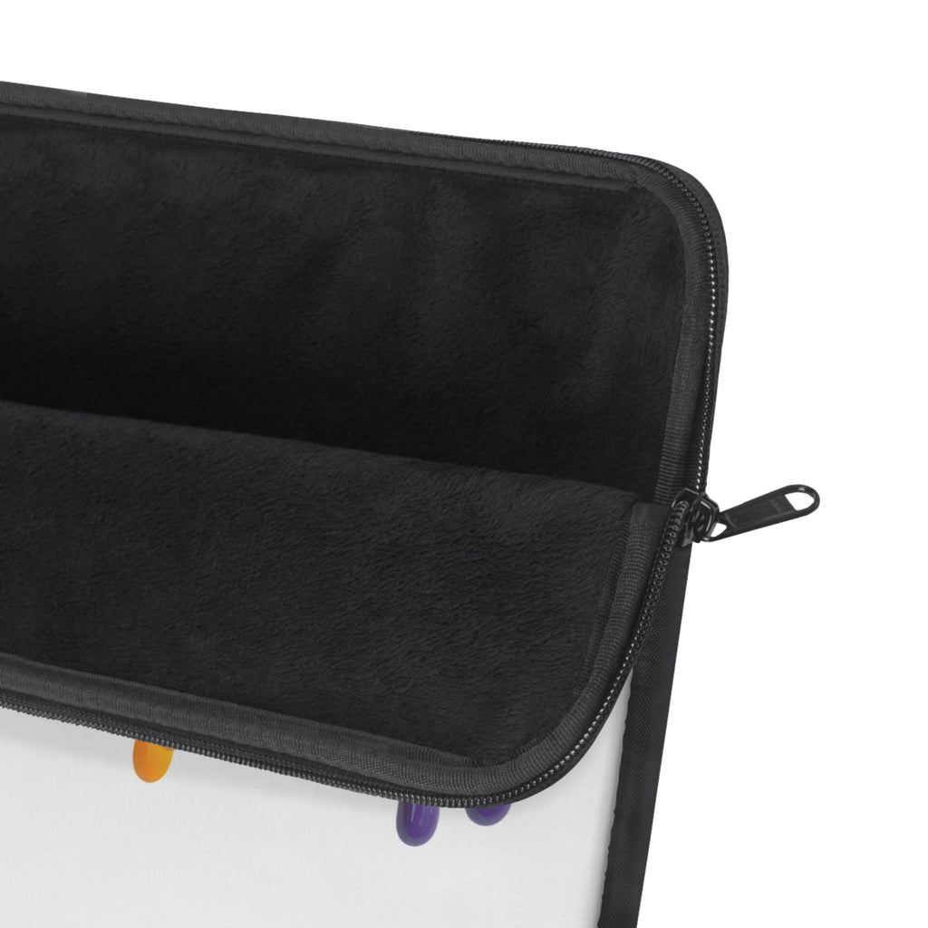 Pastel Drip Paint Laptop Sleeve — Protective Neoprene Cover