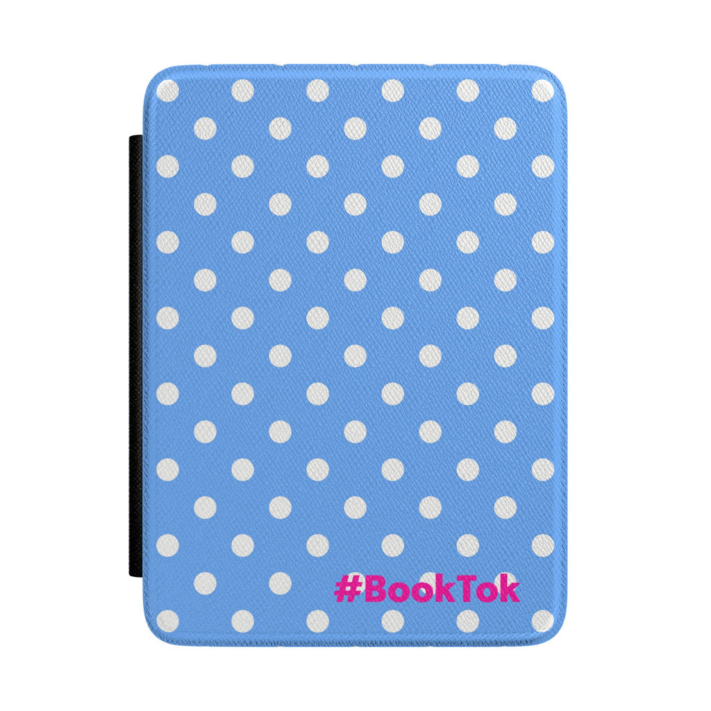 Blue White Polka Dot Kindle Case | BookTok