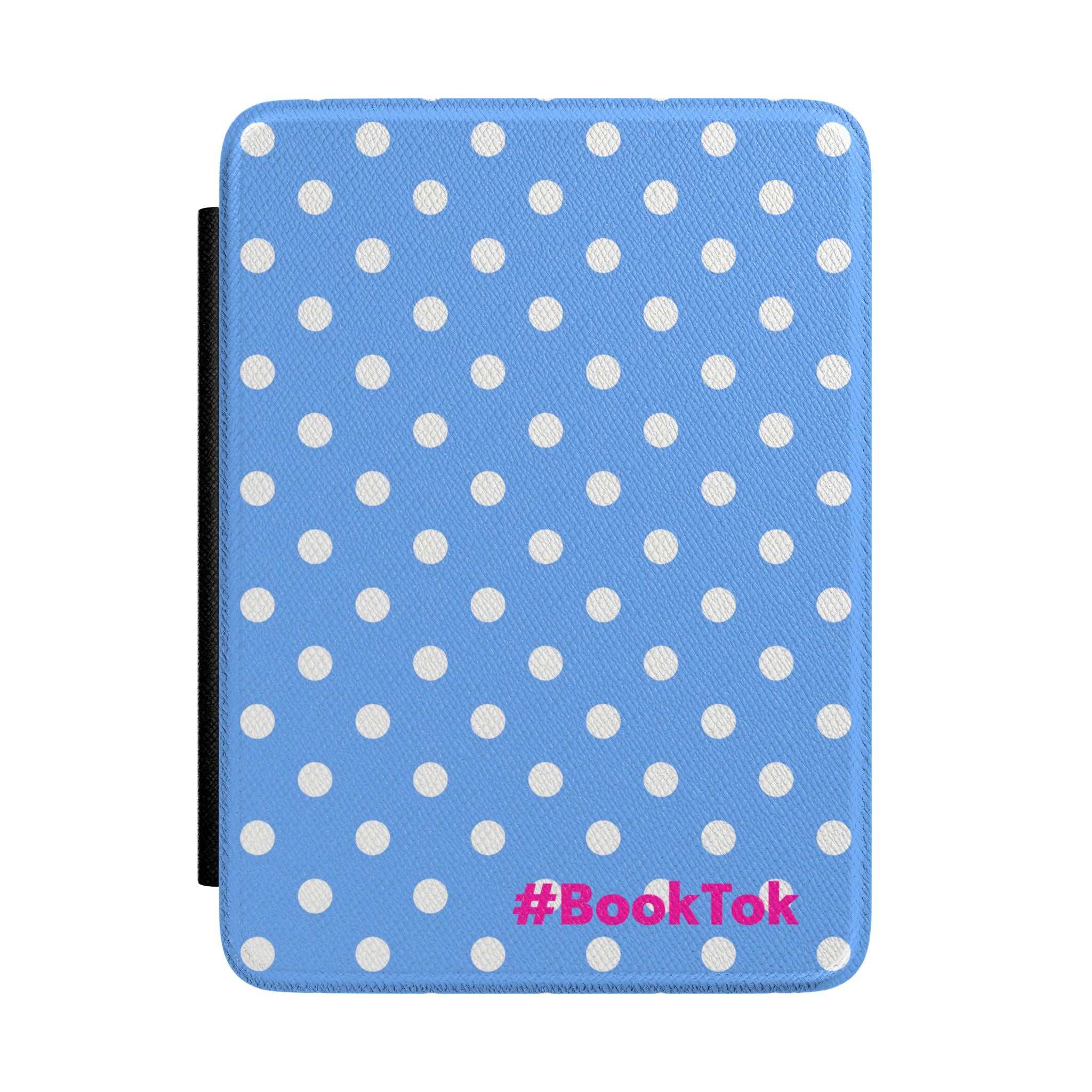 Blue White Polka Dot Kindle Case | BookTok