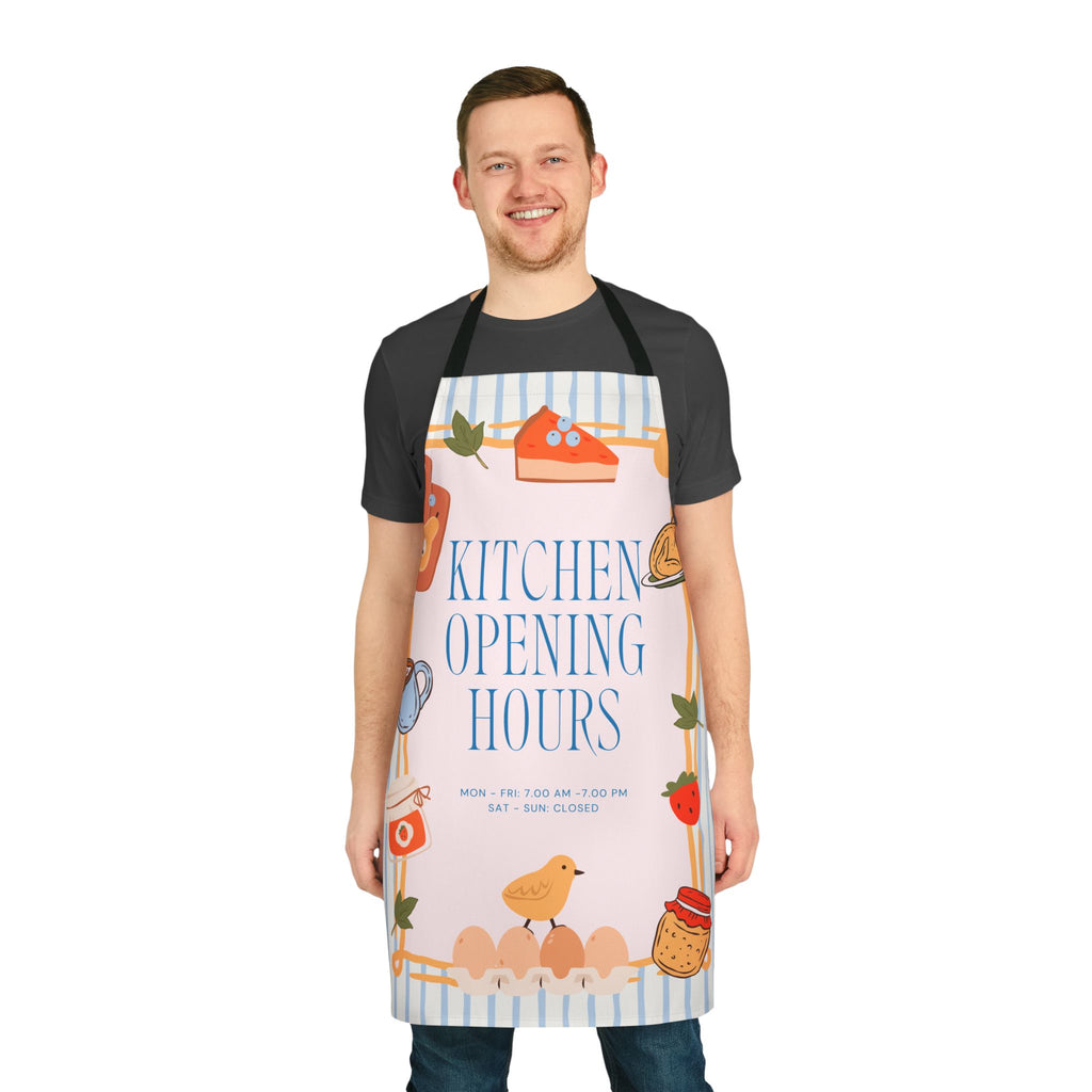 Opening Hours Funny Apron