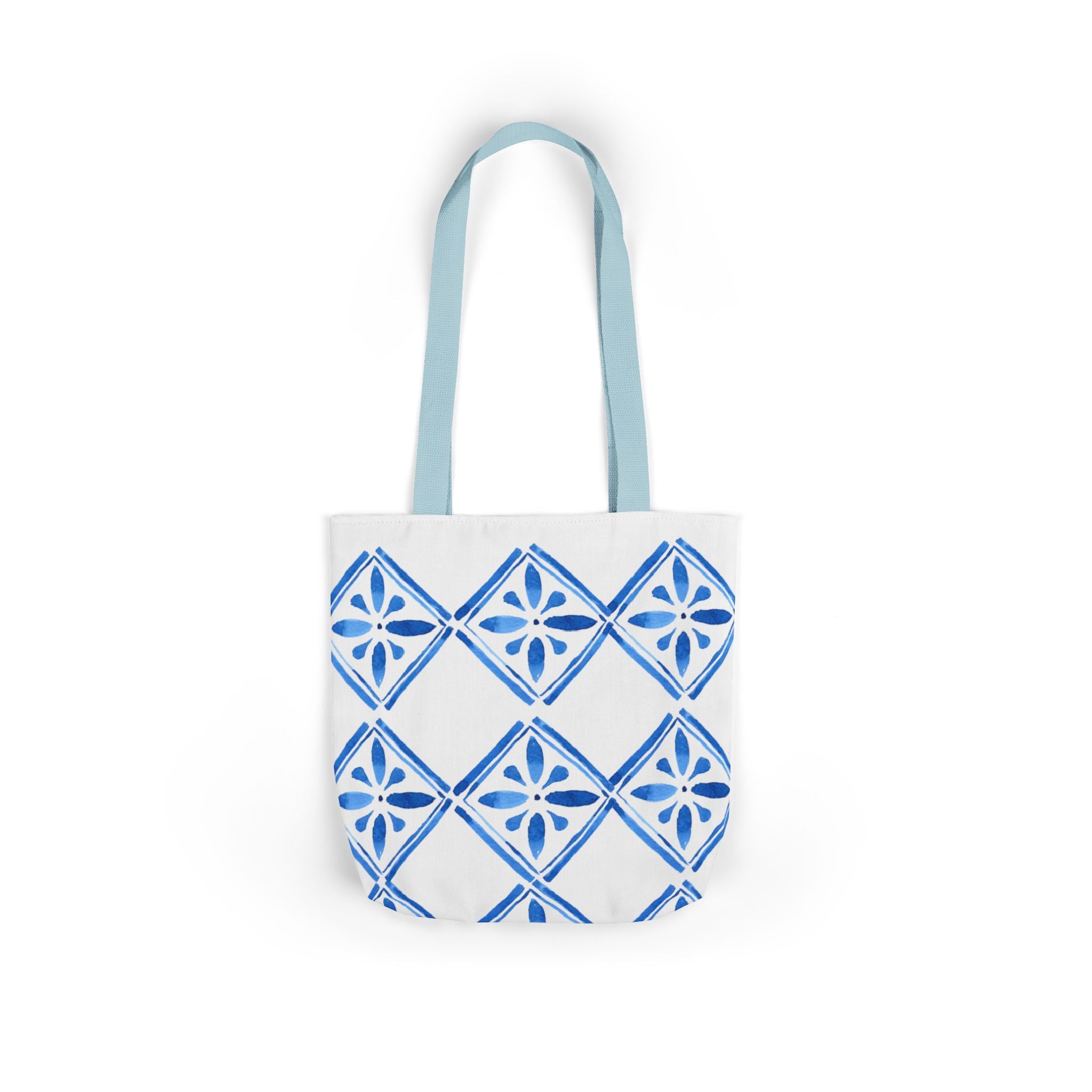 Canvas Tote Bag — Santorini Inspired Beach-Ready Shopper