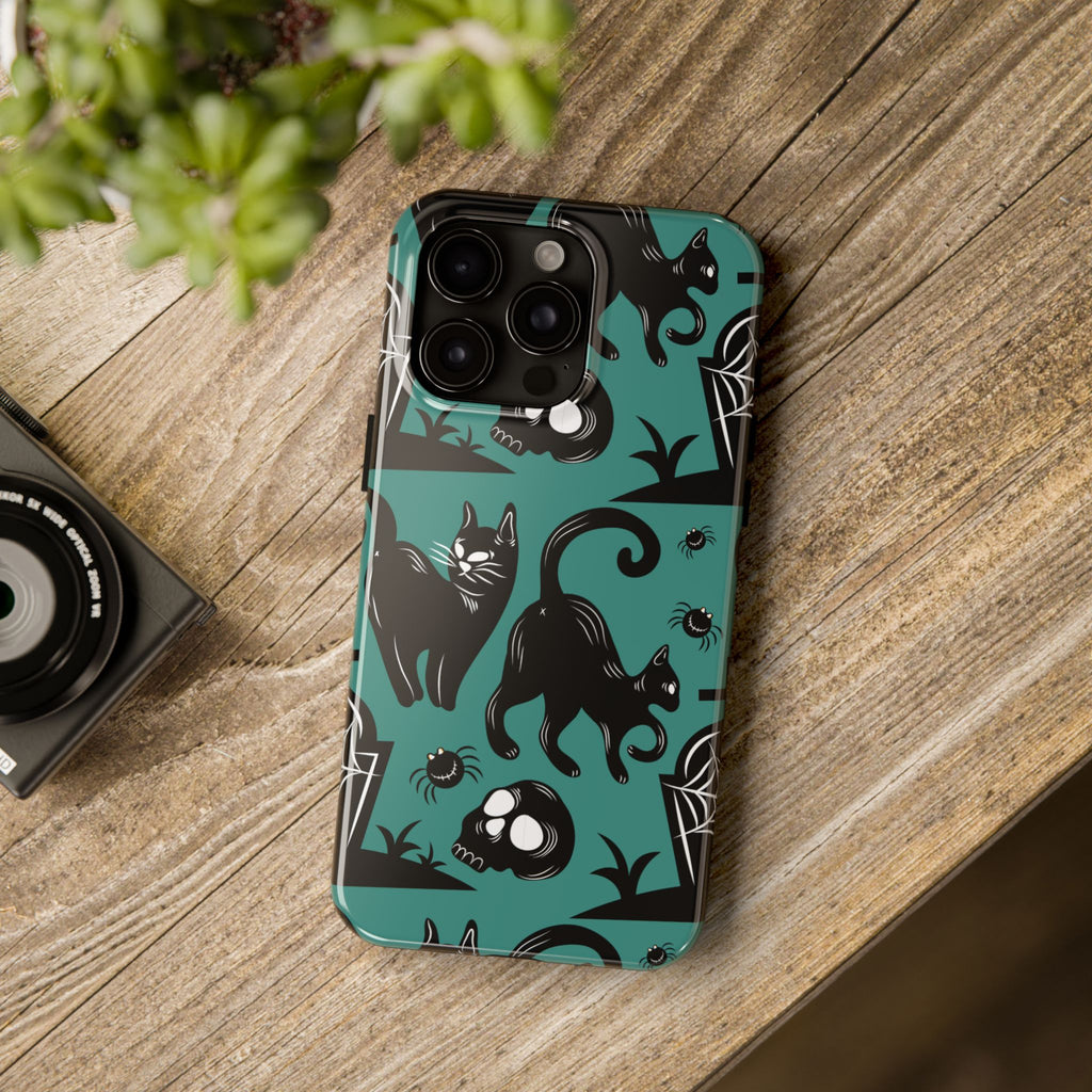 iPhone Case - Halloween Black Cats