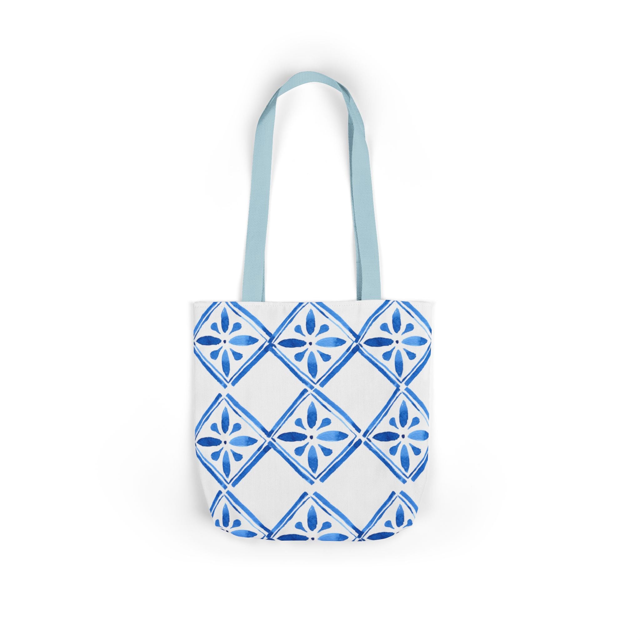 Canvas Tote Bag — Santorini Inspired Beach-Ready Shopper