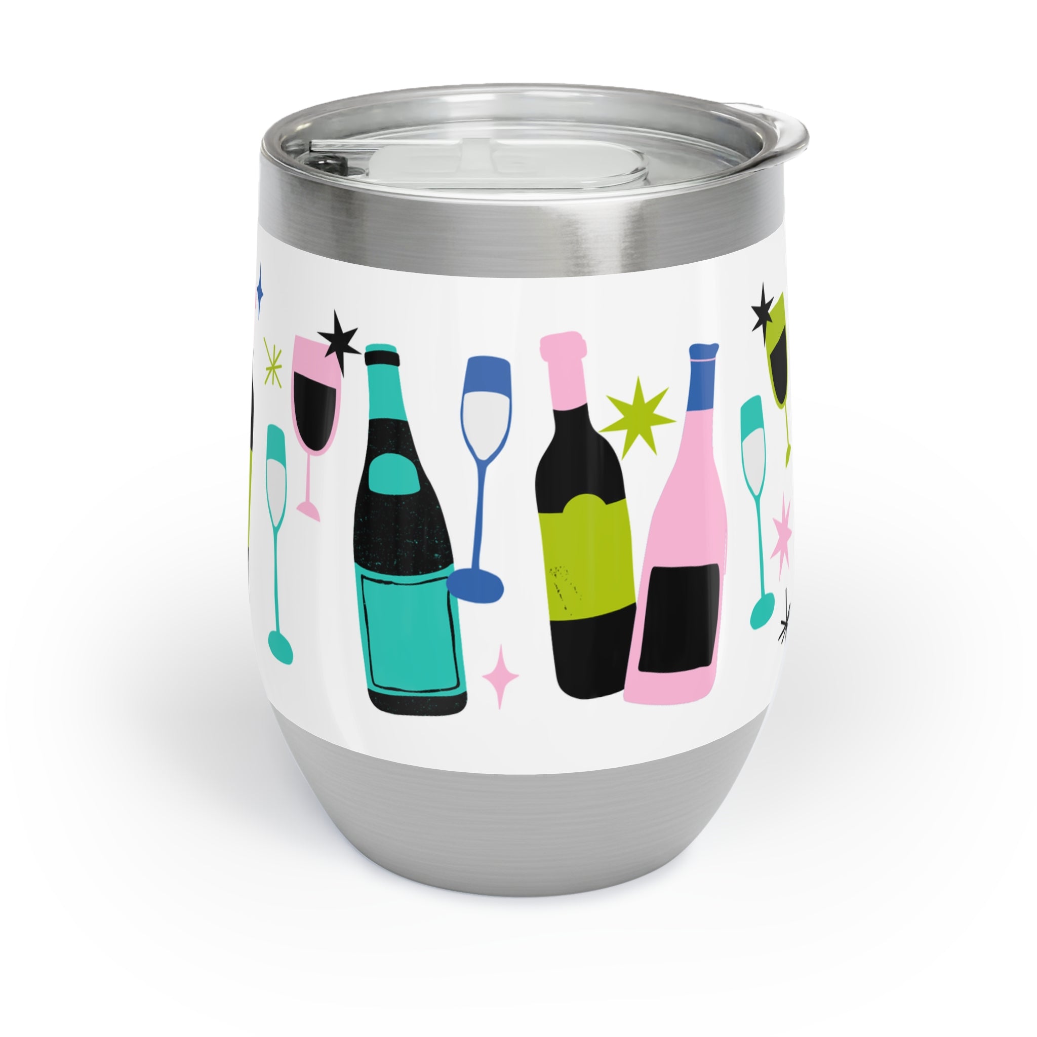 Chill Wine Tumbler - Colourful Wine Design