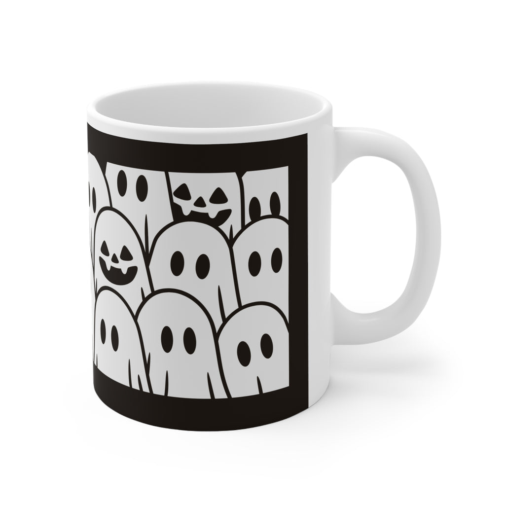 Spooky Halloween Ghost Mug — Ceramic Coffee Cup