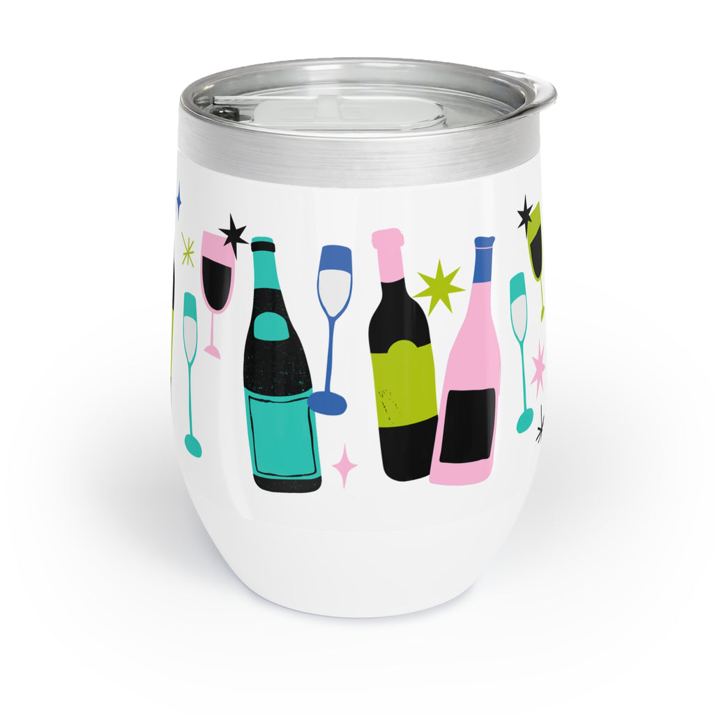 Chill Wine Tumbler - Colourful Wine Design