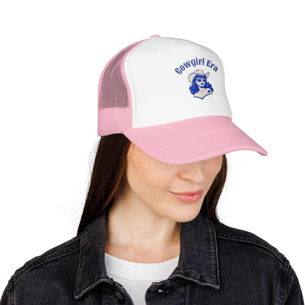 Cowgirl Era Print Foam Trucker Hat