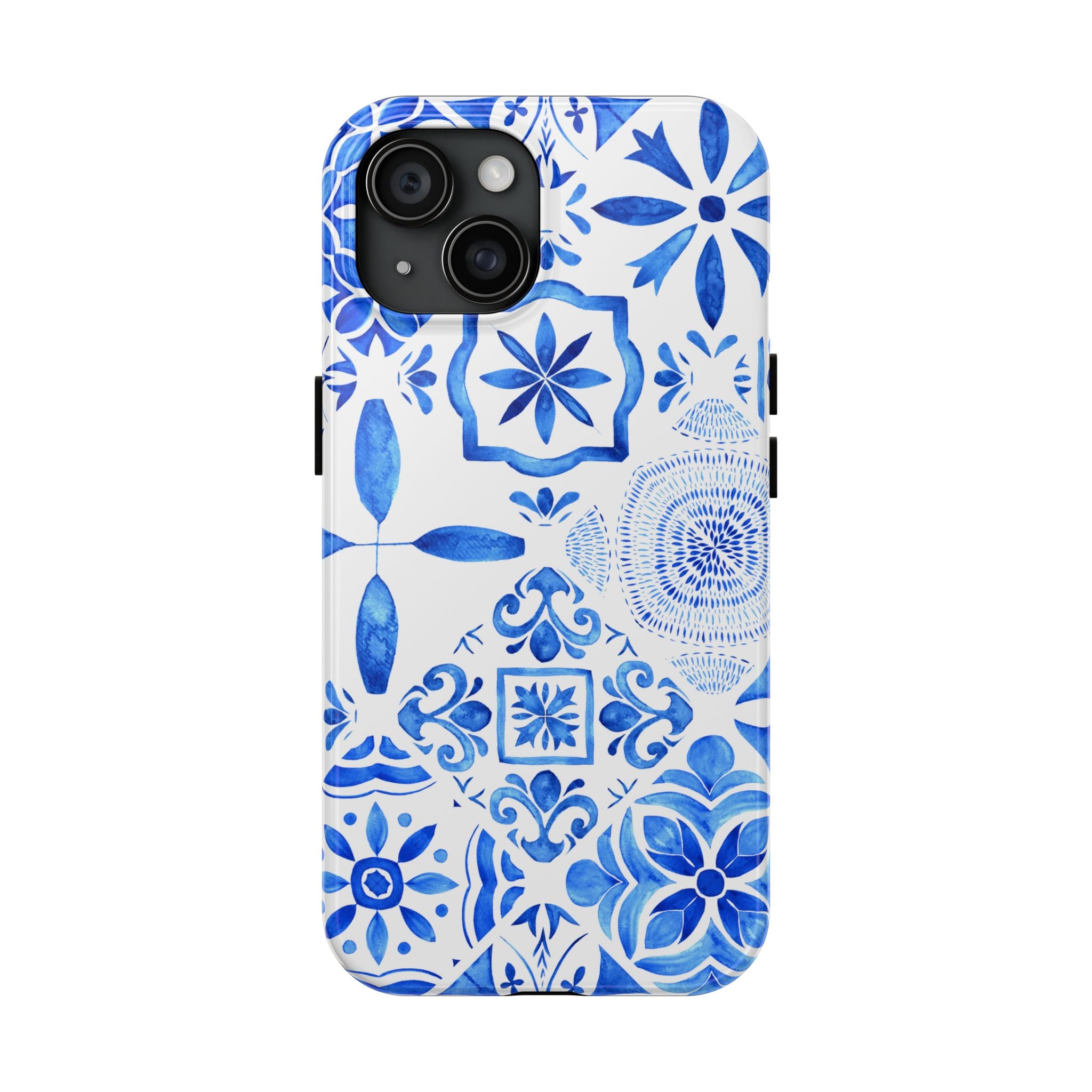 iPhone Case Pastel Santorini Inspired Blue White